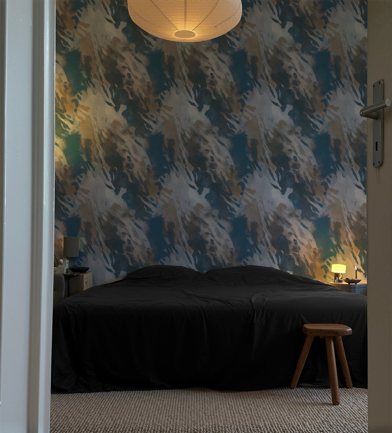 Abstract Camouflage | Blue Beige