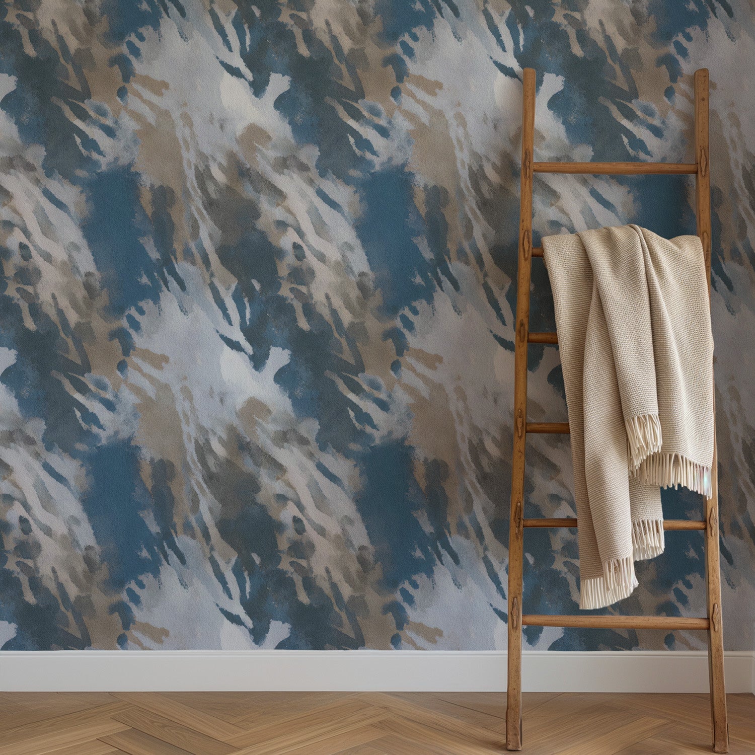 Abstract Camouflage | Blue Beige