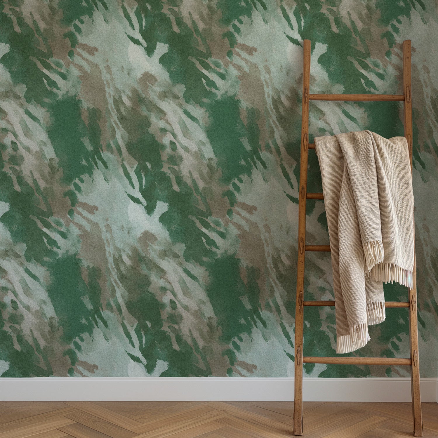 Abstract Camouflage | Green Beige
