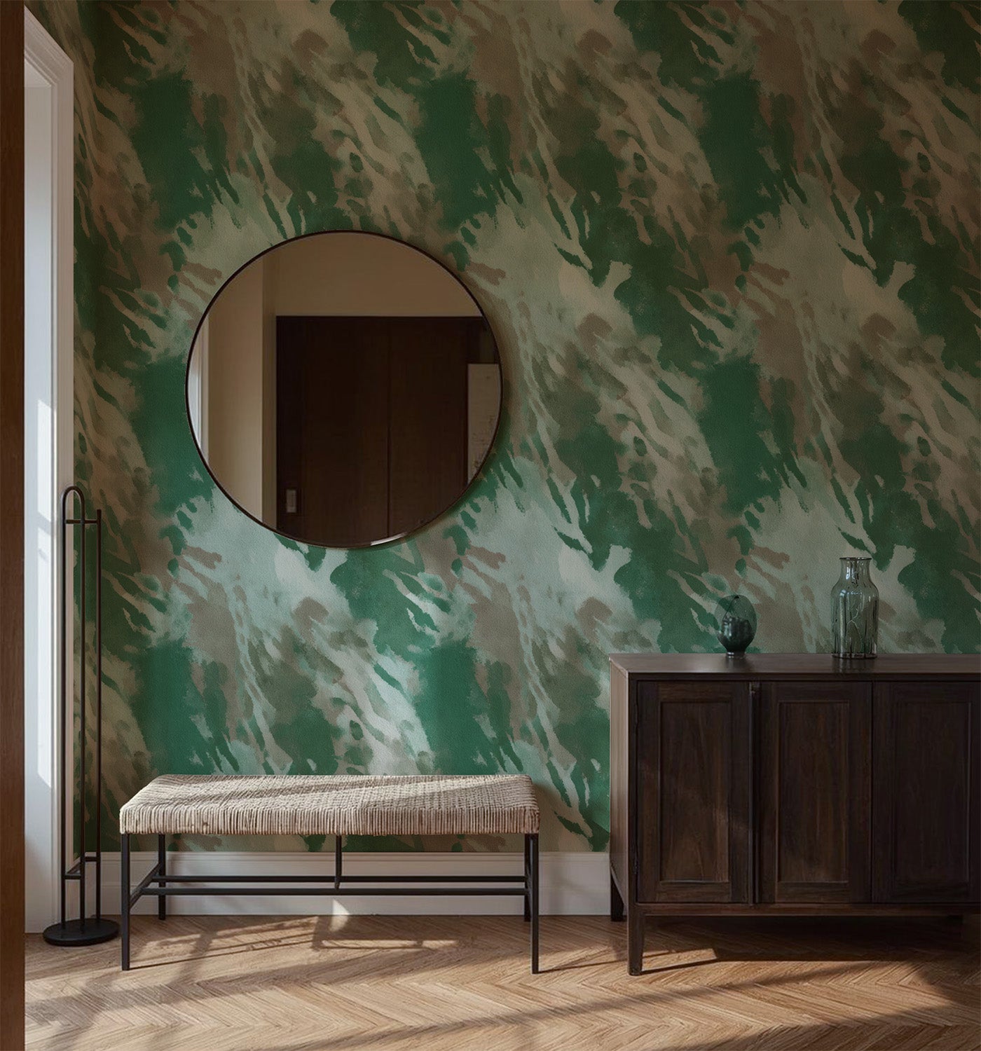 Abstract Camouflage | Green Beige
