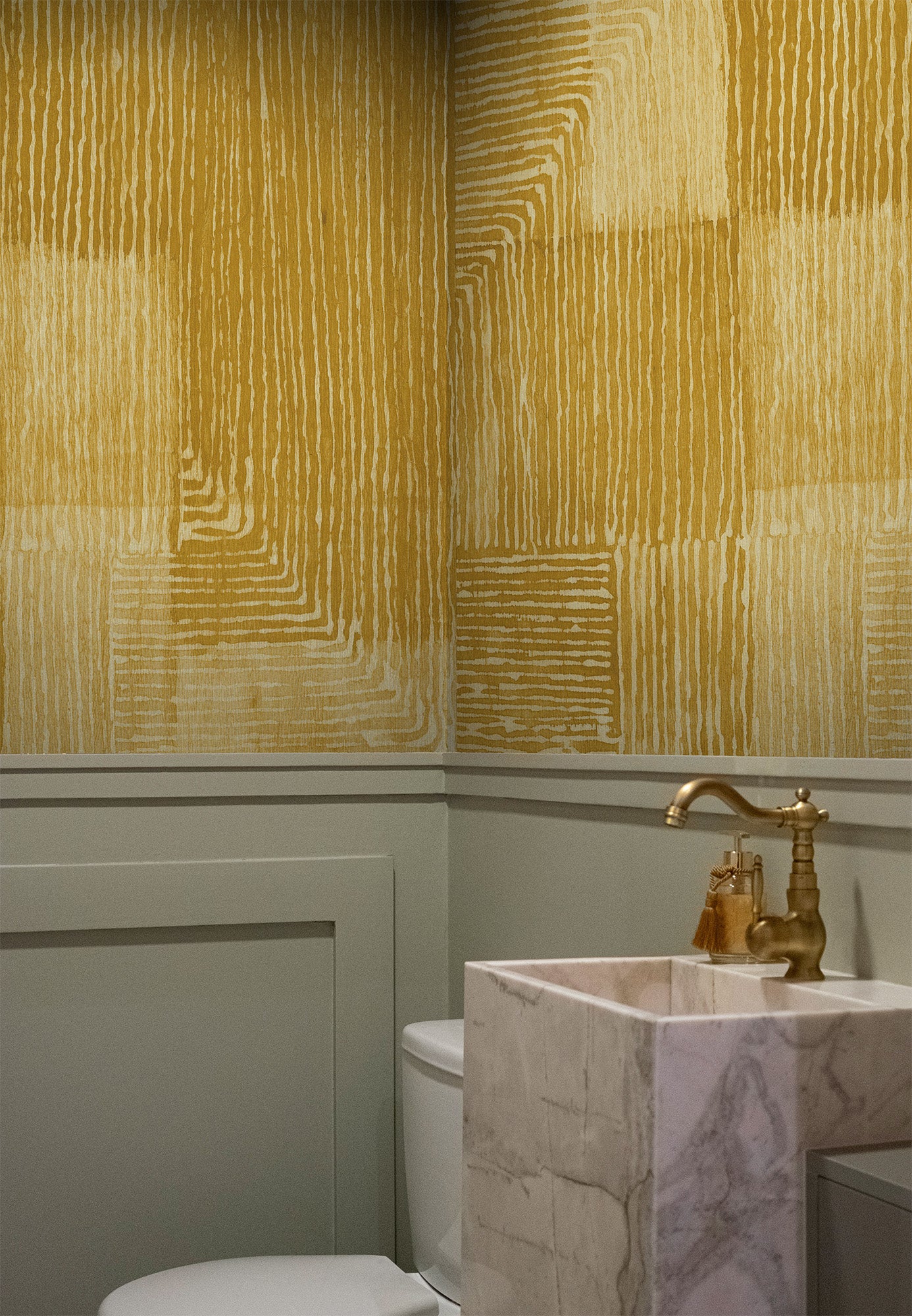 Abstract Squares Yellow Mural