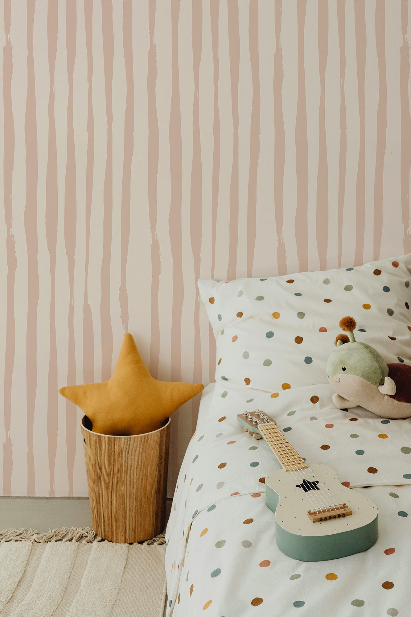 Asymmetrical Stripes | Peach