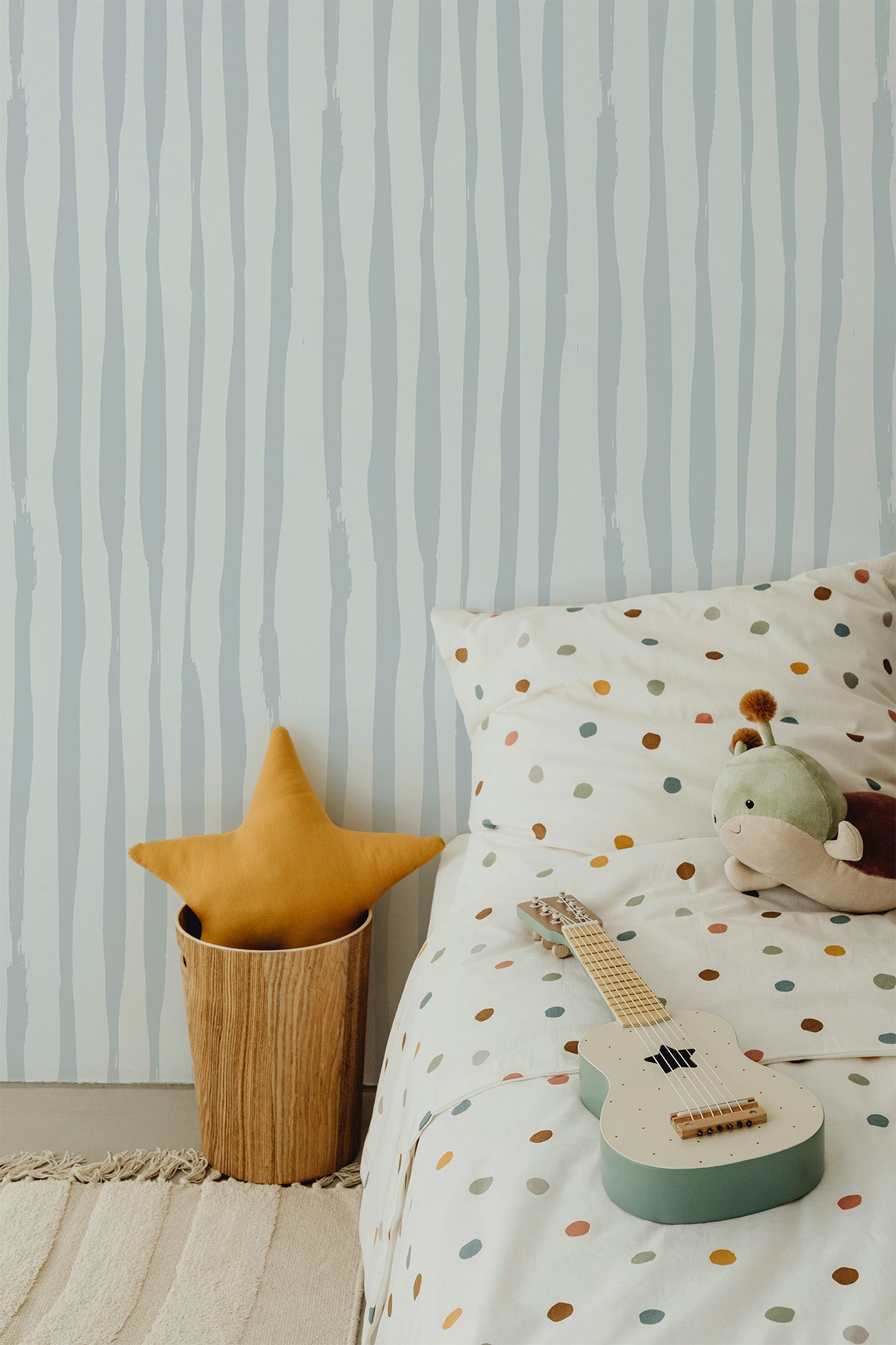 Asymmetrical Stripes | Powder Blue