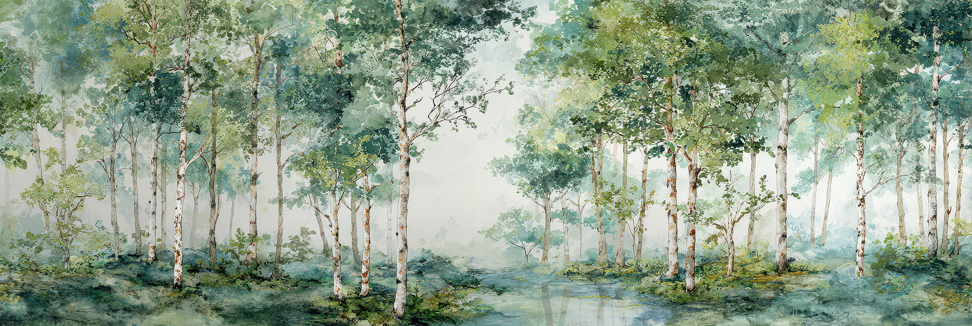 Birch Forest Mural