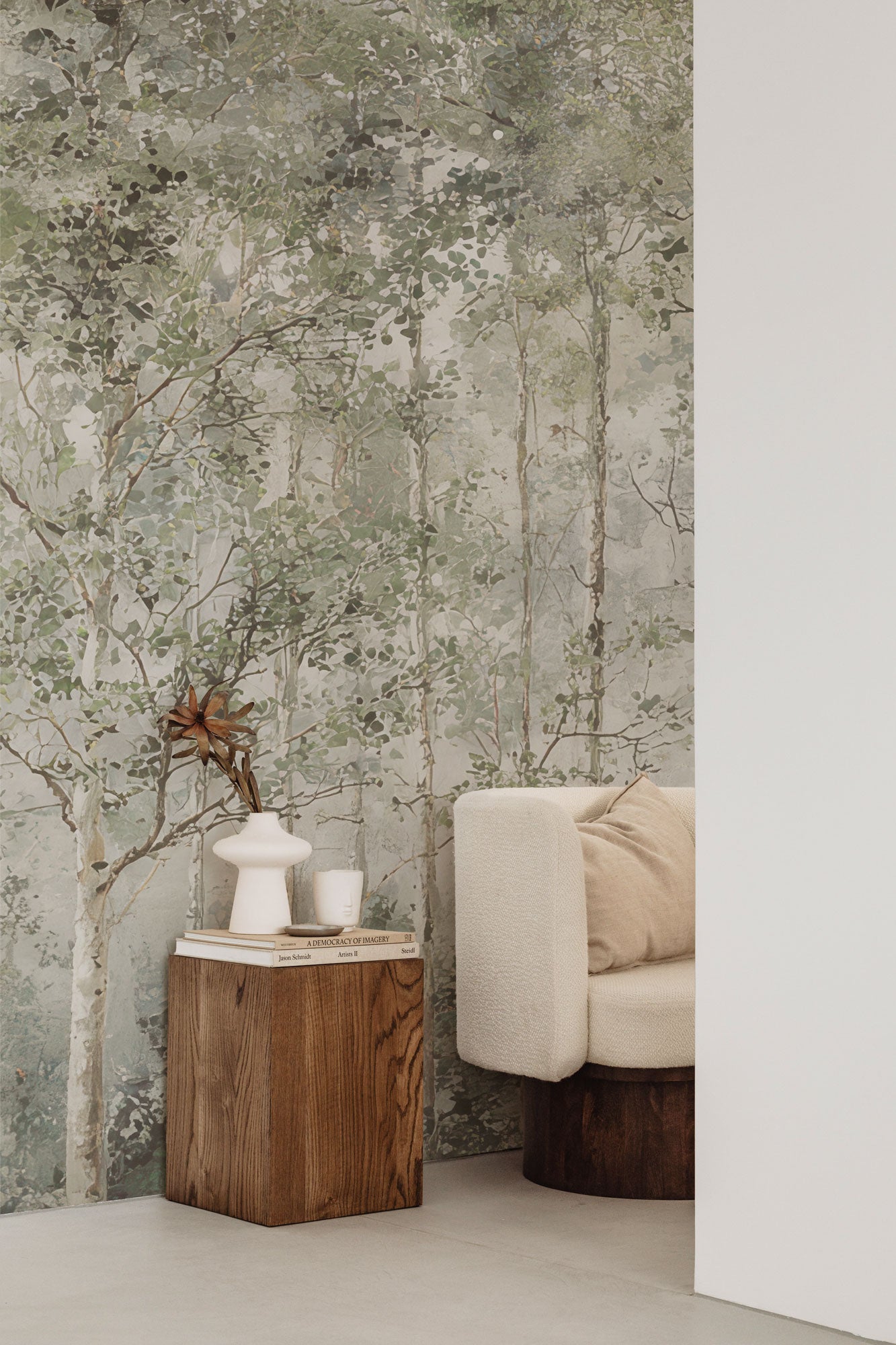 Birches Vintage Mural