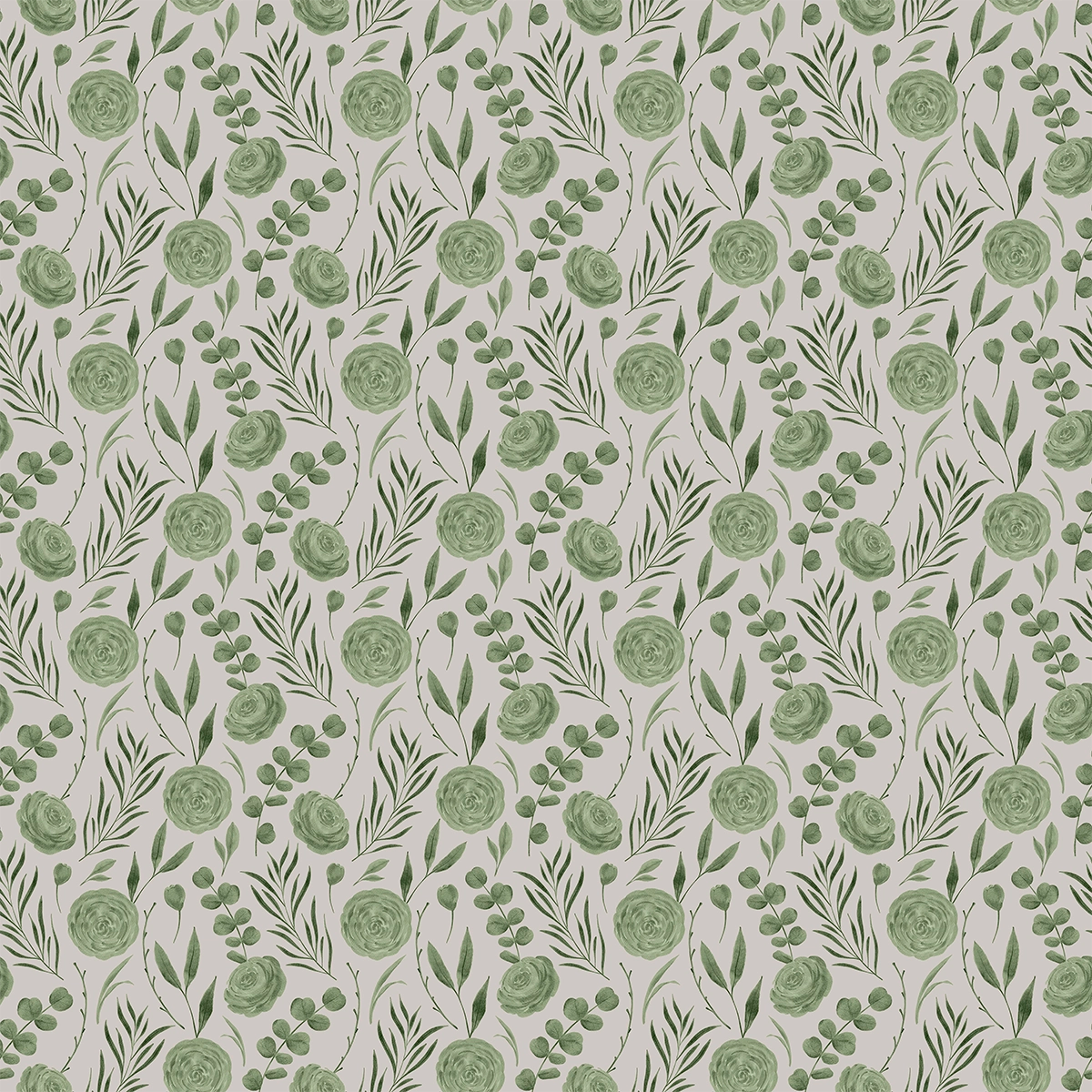Buttercup Flower | Green Taupe