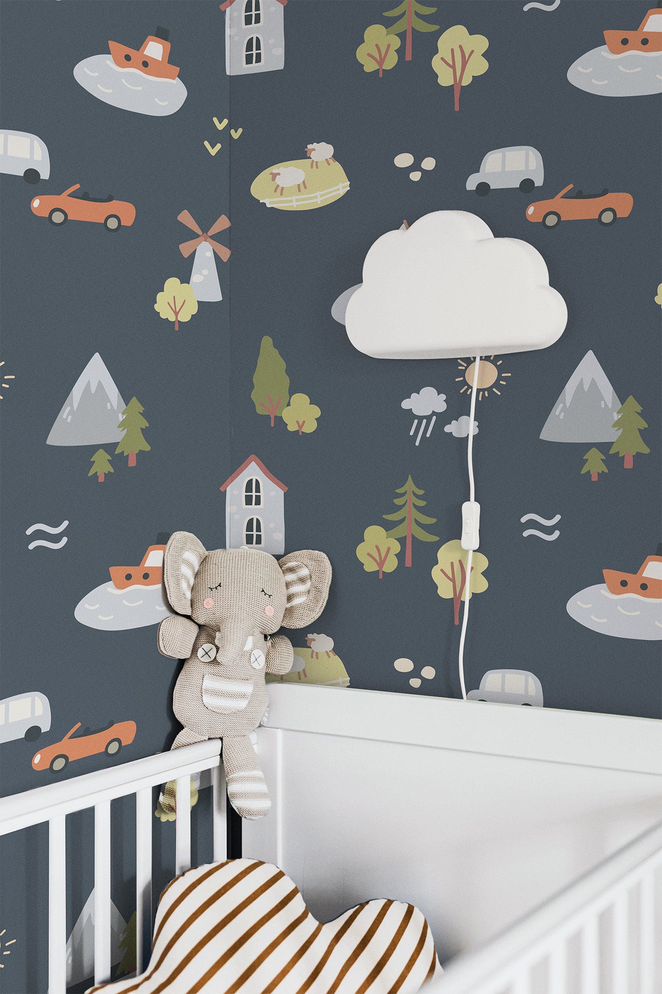 Countryside Childhood Dark Blue