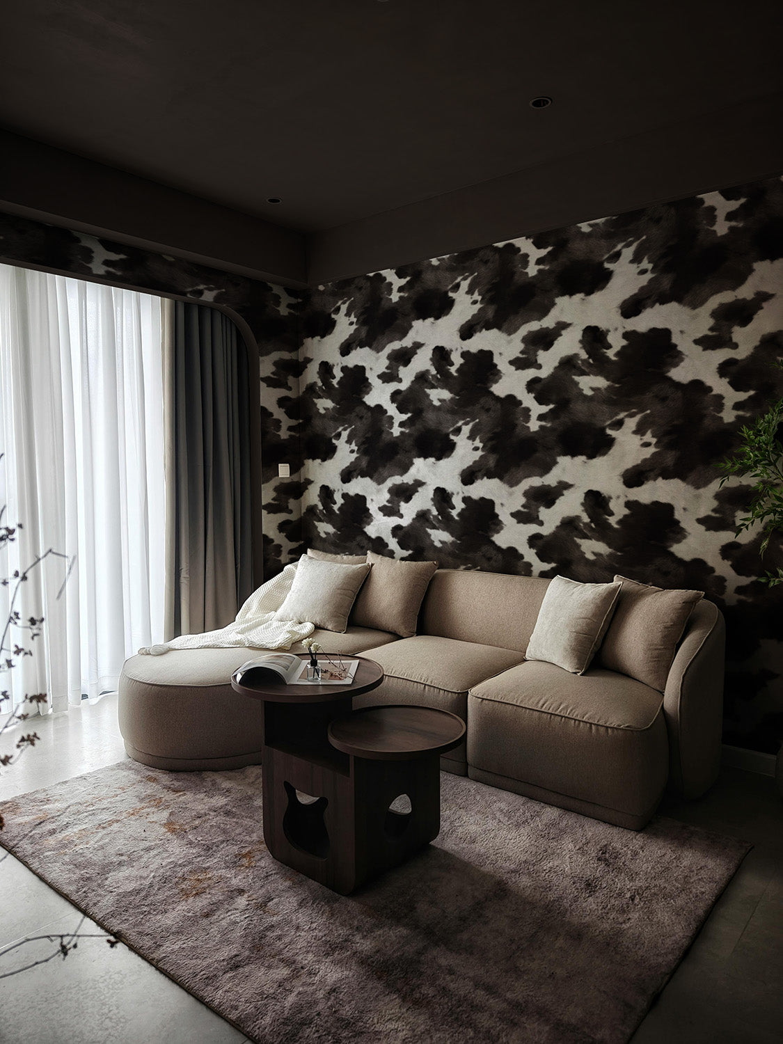 Cow Print | Black
