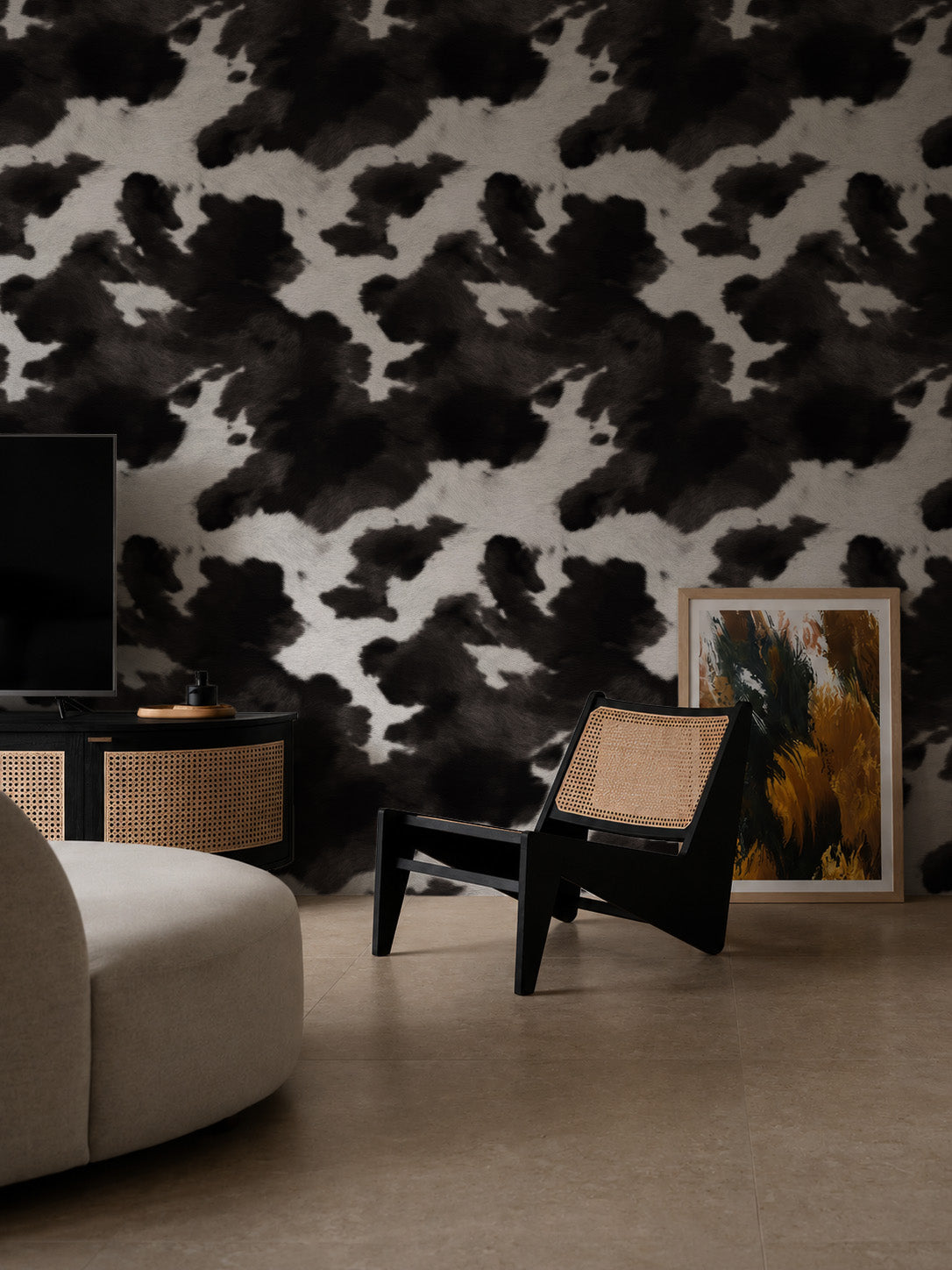 Cow Print | Black