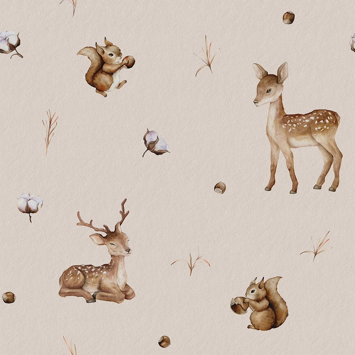 Cute Watercolor Wildlife