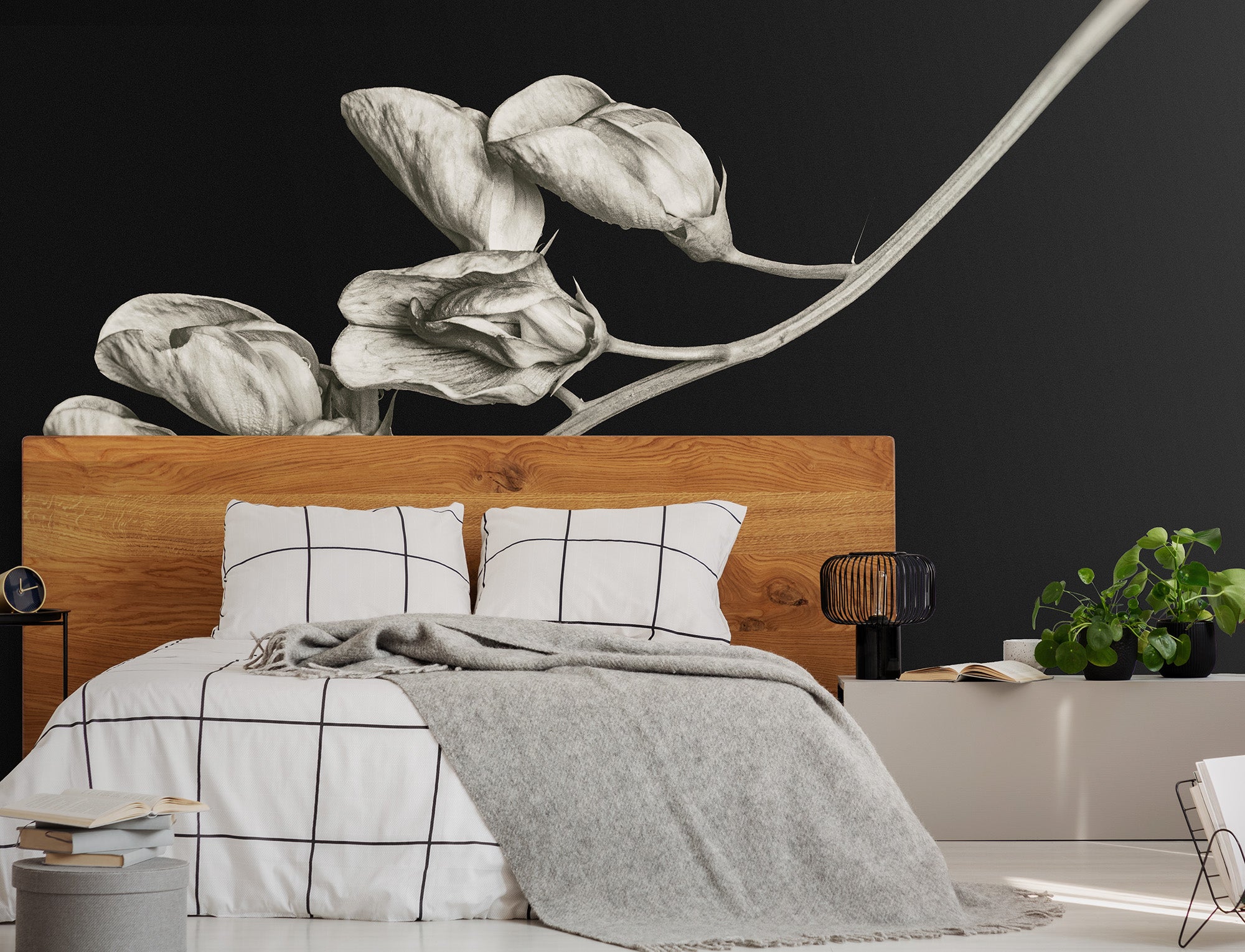 Dark Botanical Mural