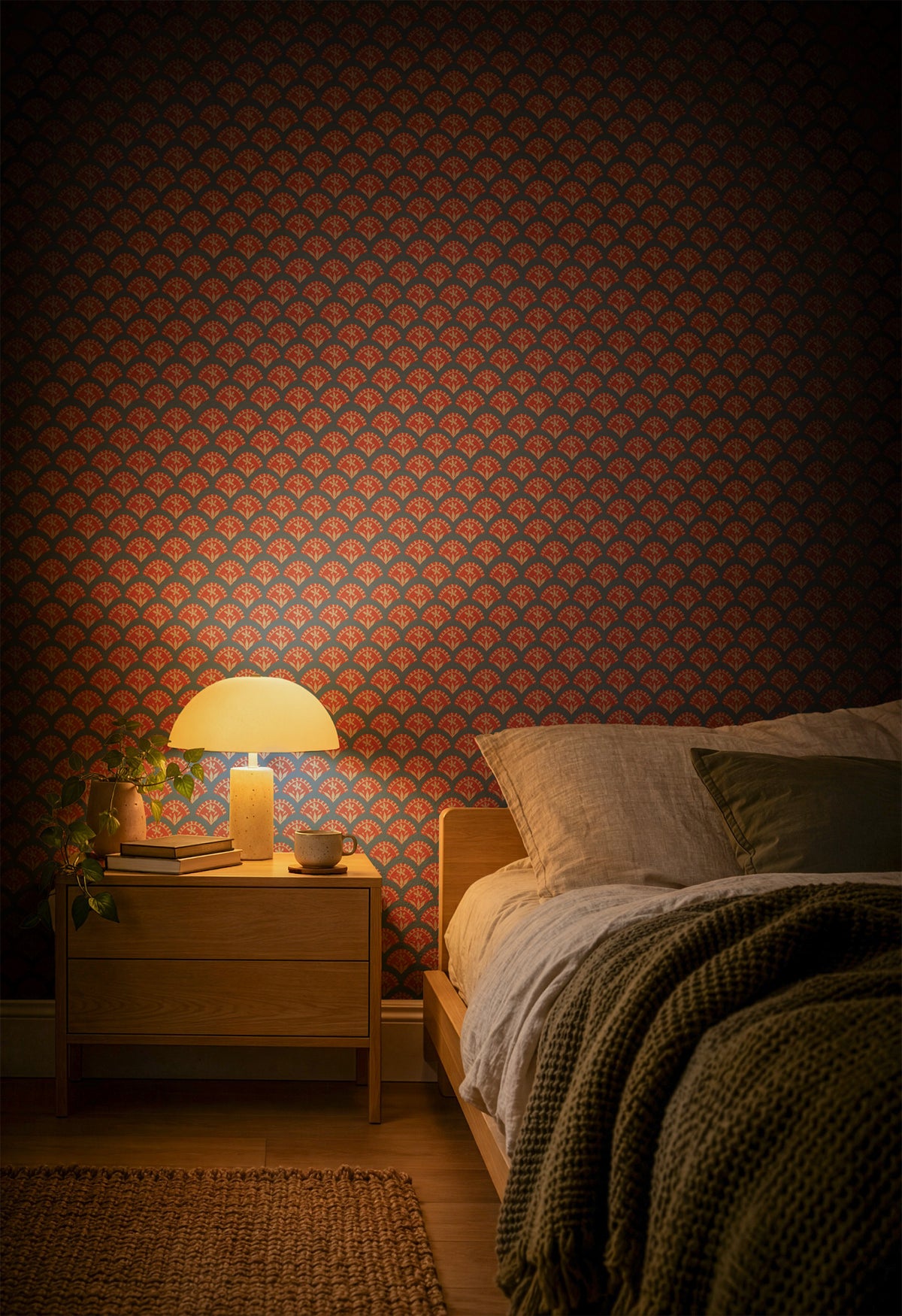 Florentine Fan | China Blue