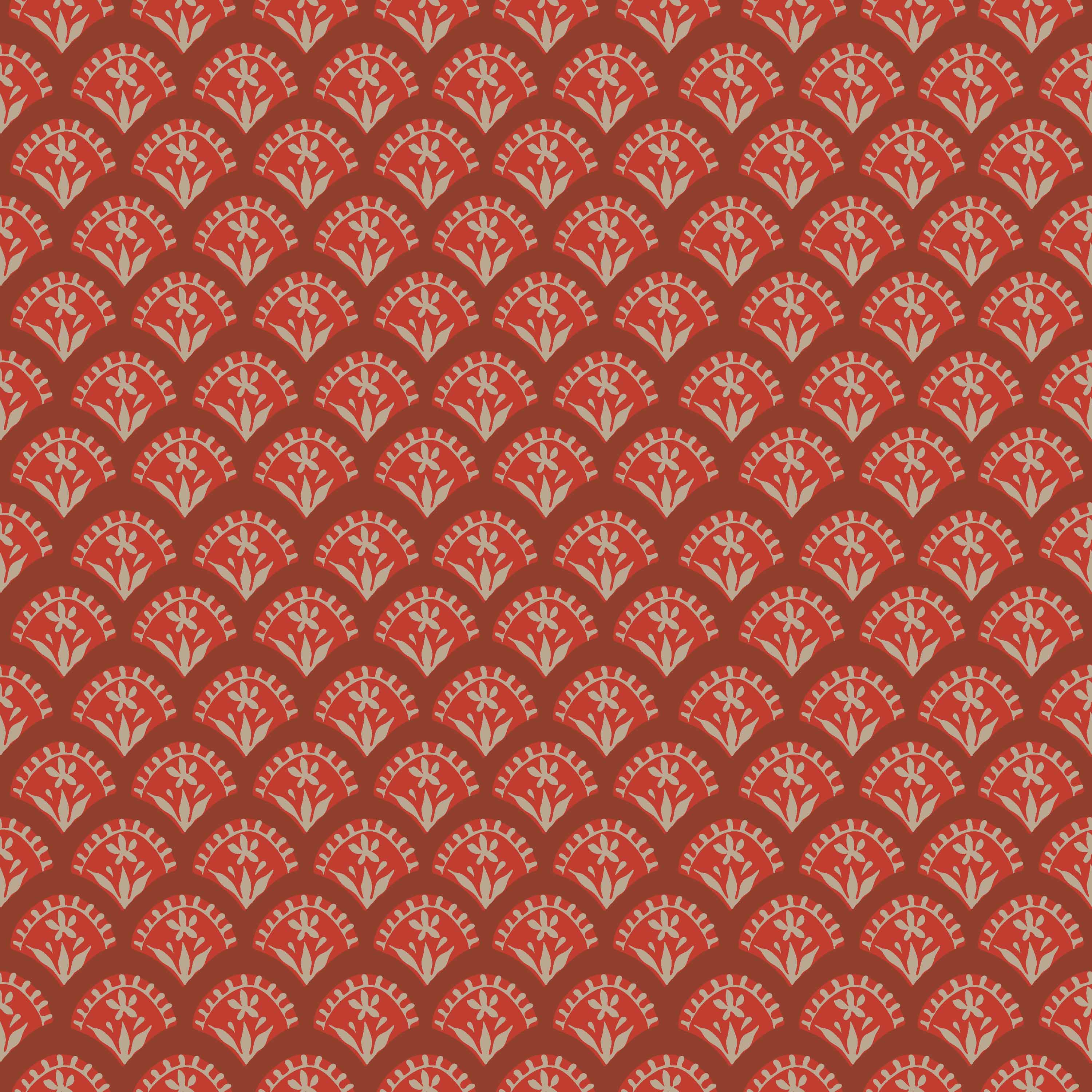Florentine Fan | Terracotta