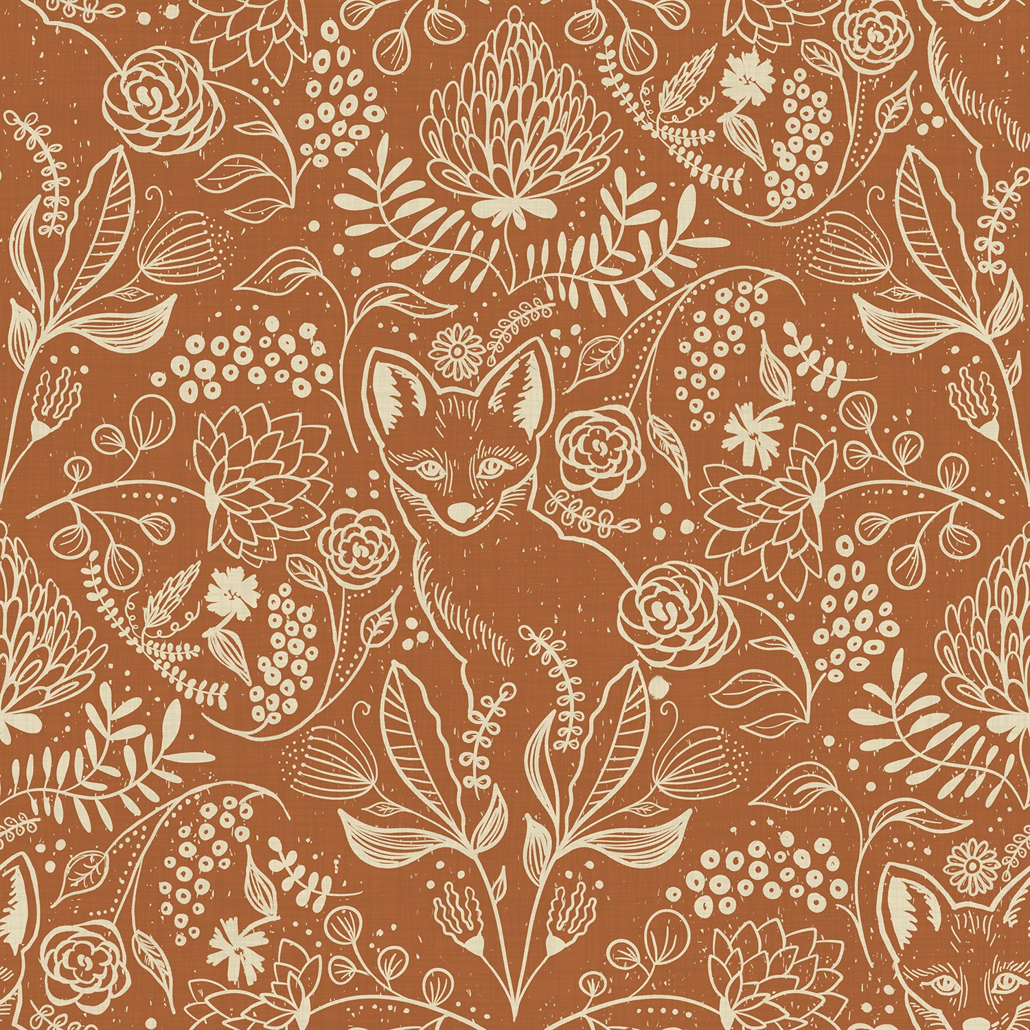 Fox Pattern Brown