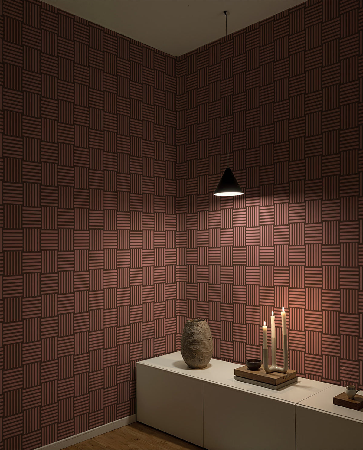 Grand Basketweave | Rose