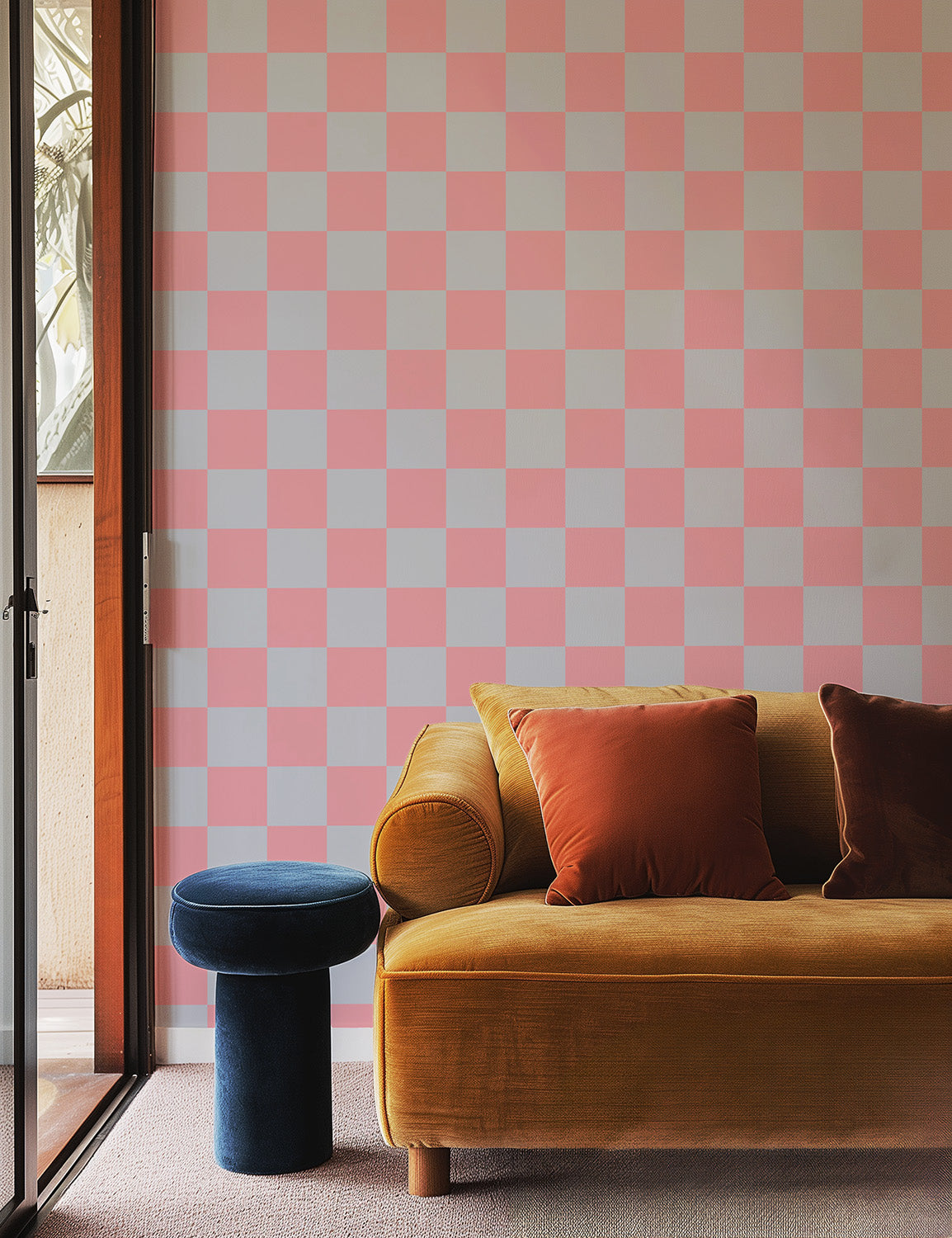 Grand Check | Blue Pink