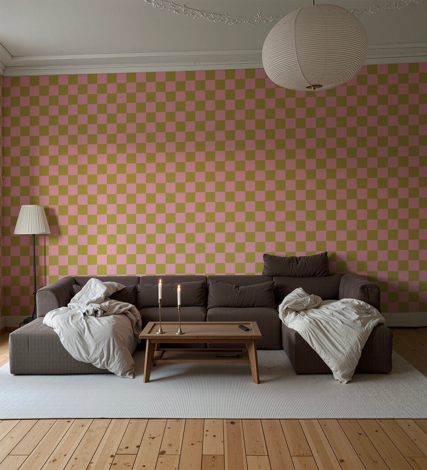 Grand Check | Green Pink