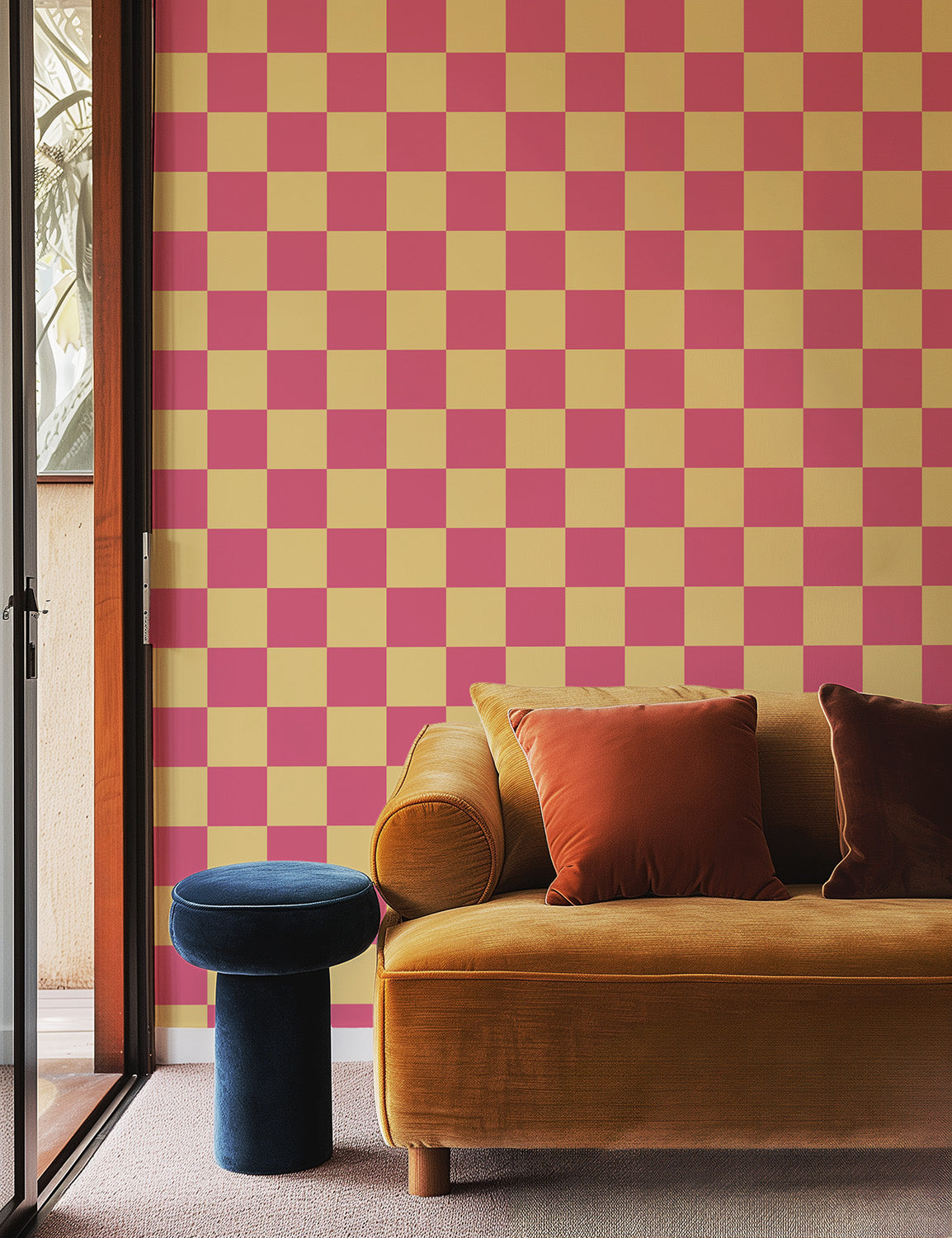 Grand Check | Pink Yellow