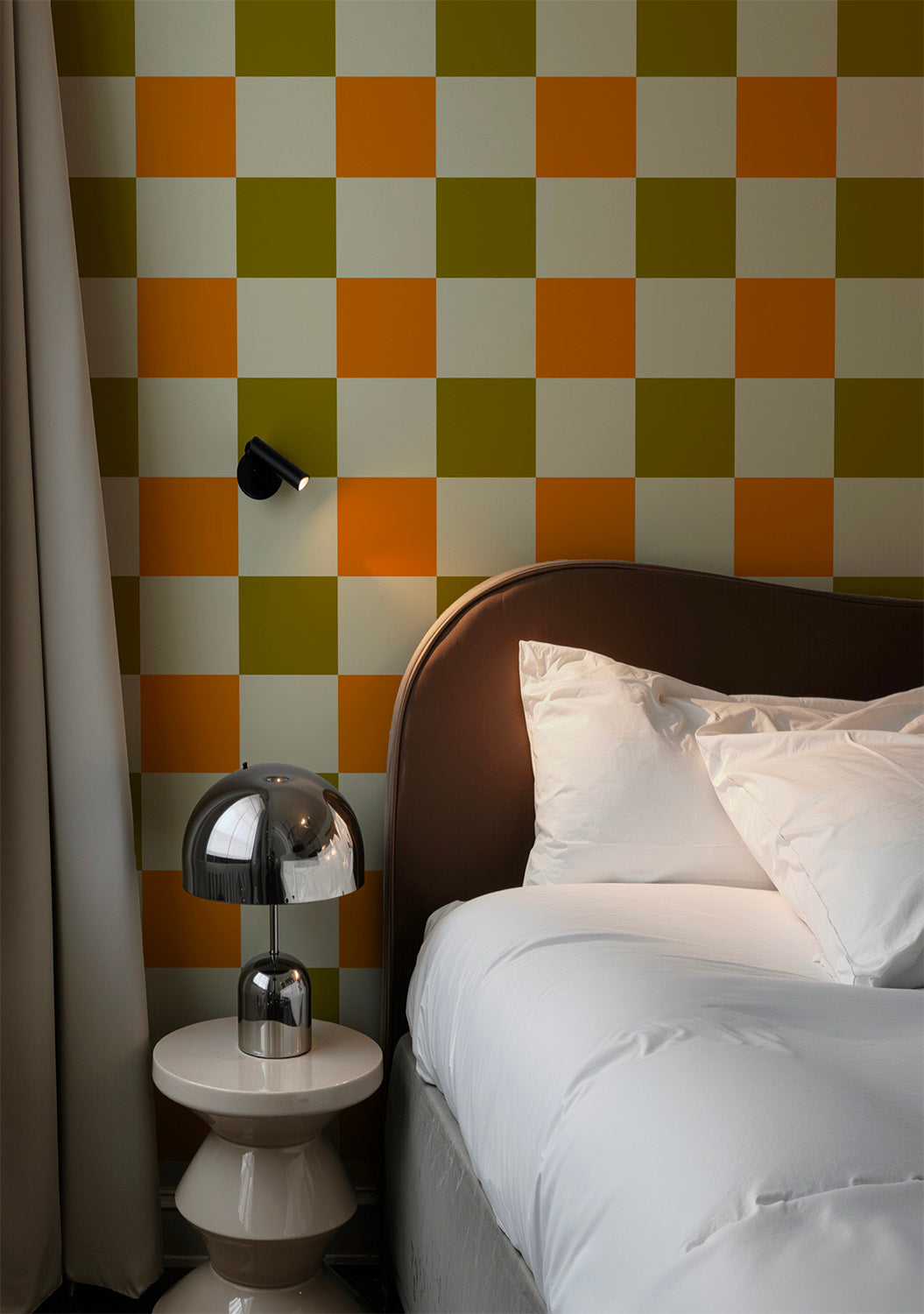 Grand Check | Tricolore Green Orange