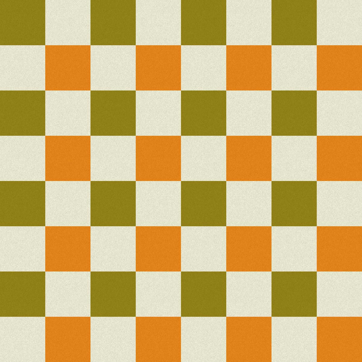 Grand Check | Tricolore Green Orange