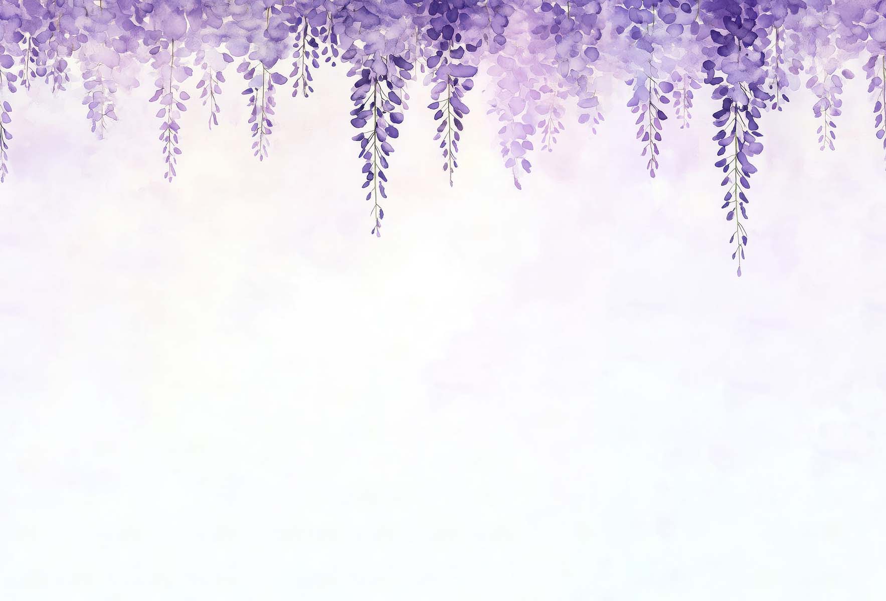 Hanging Wisteria Flowers | Purple