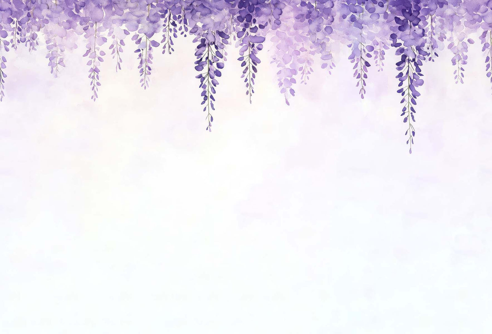 Hanging Wisteria Flowers | Purple