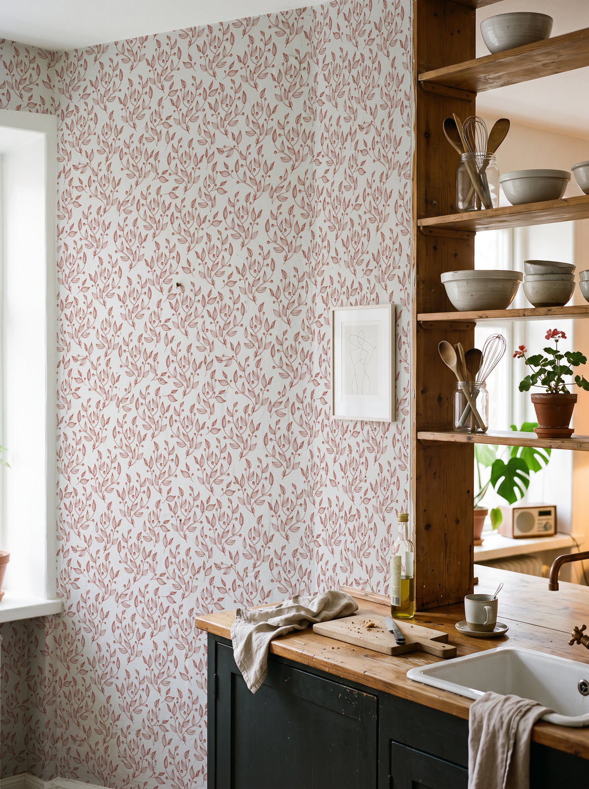 Minimalist Leaves | Blush Pink