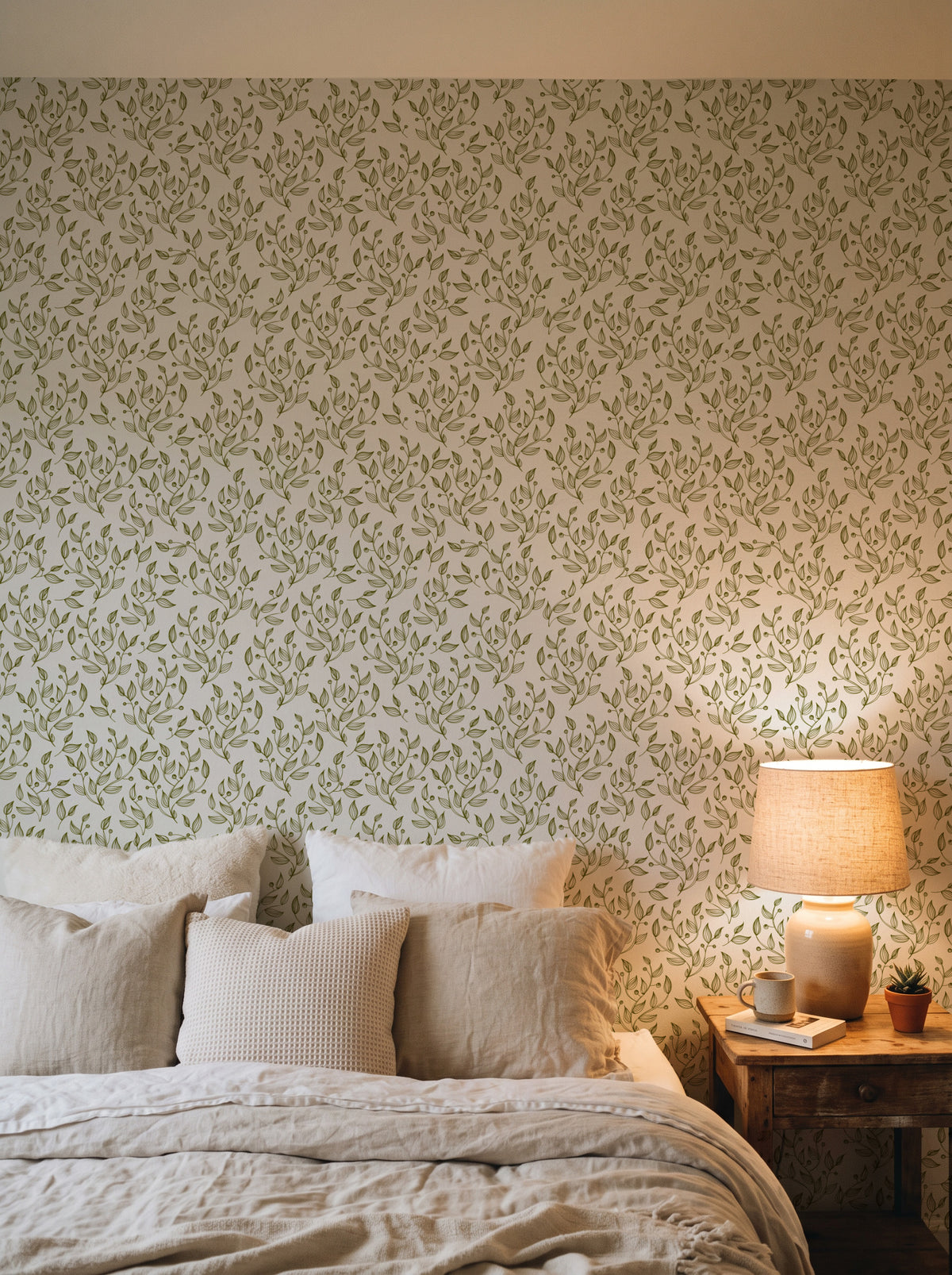 Minimalist Leaves | Olive Green
