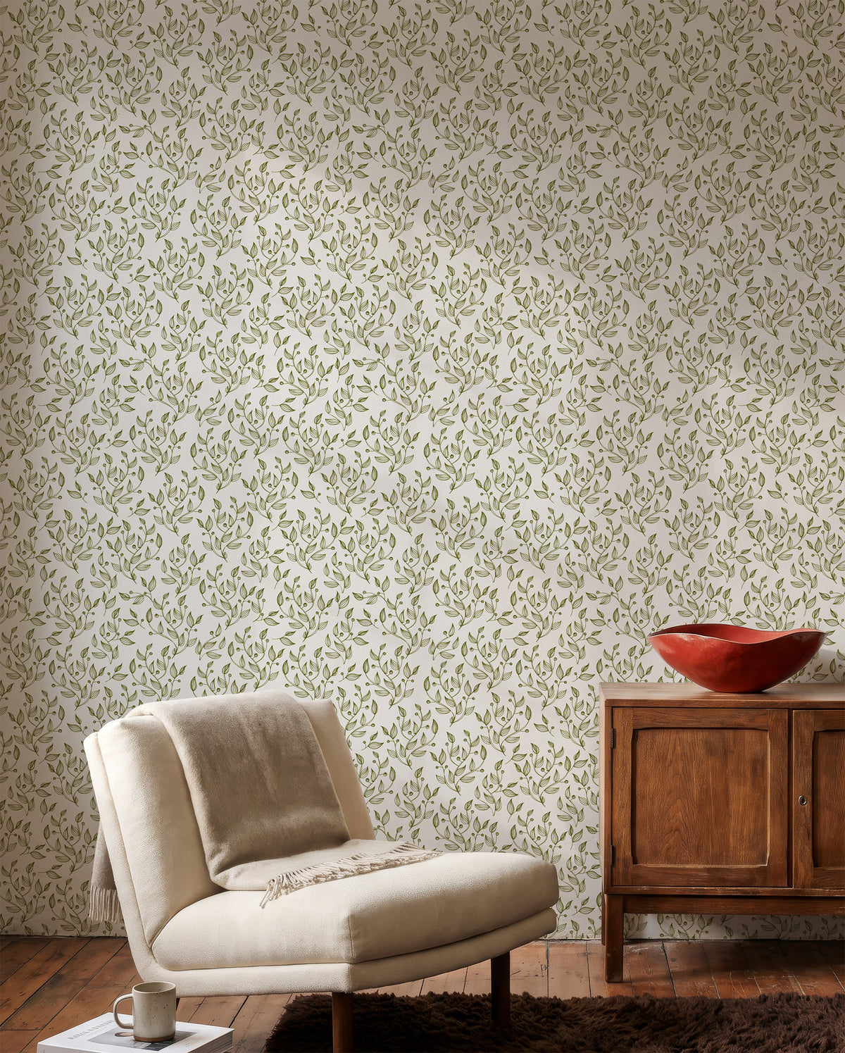 Minimalist Leaves | Olive Green