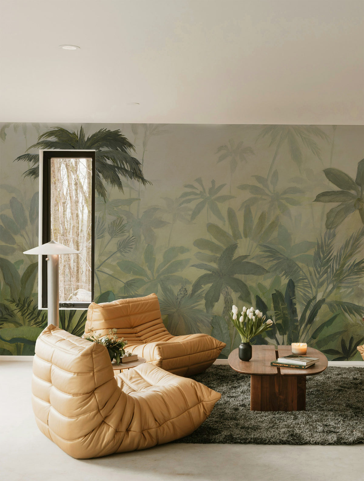 Misty Jungle Dusk Mural