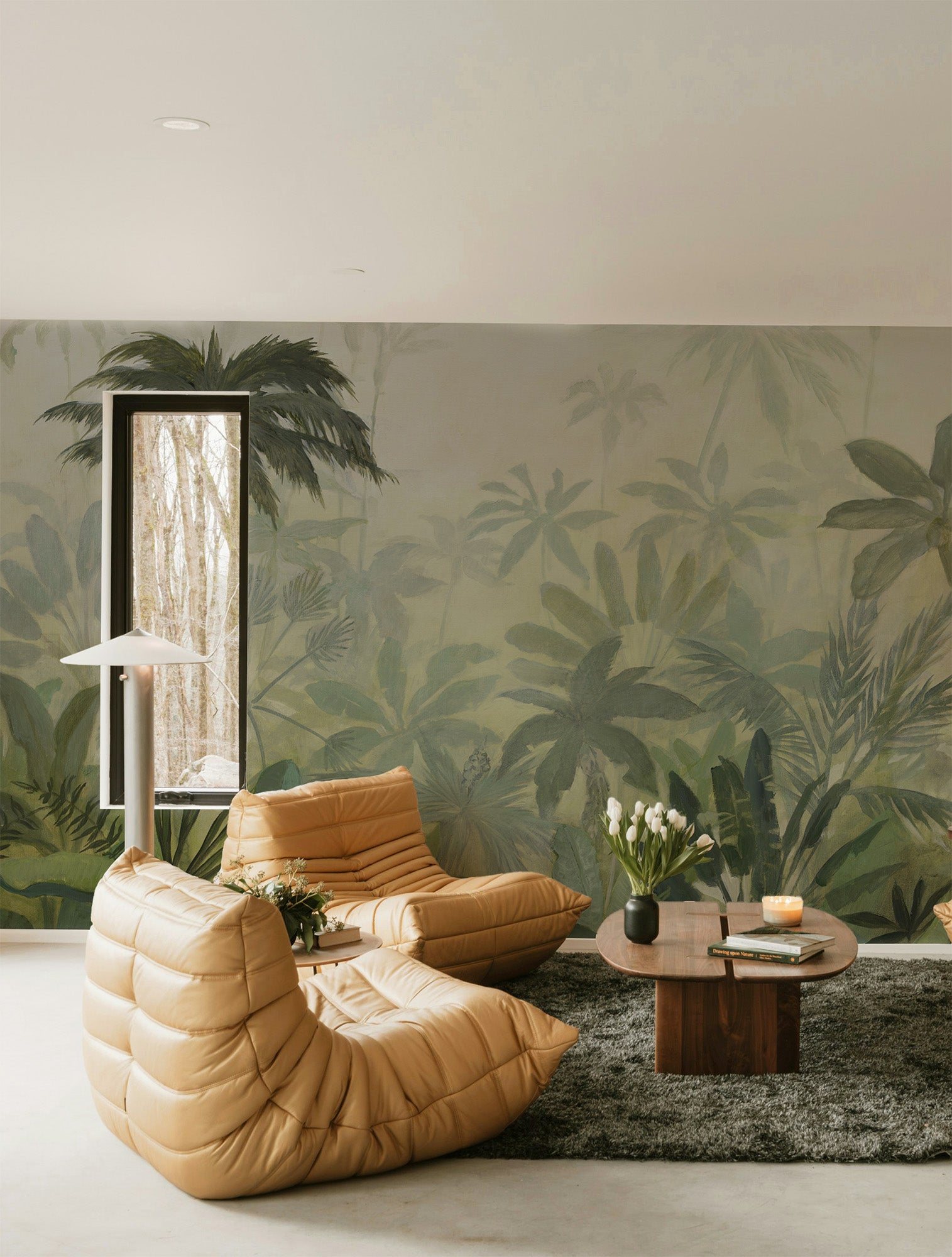 Misty Jungle Dusk Mural