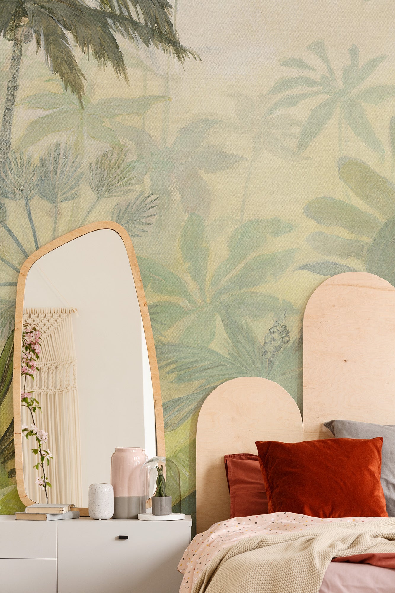 Misty Jungle Morning Mural