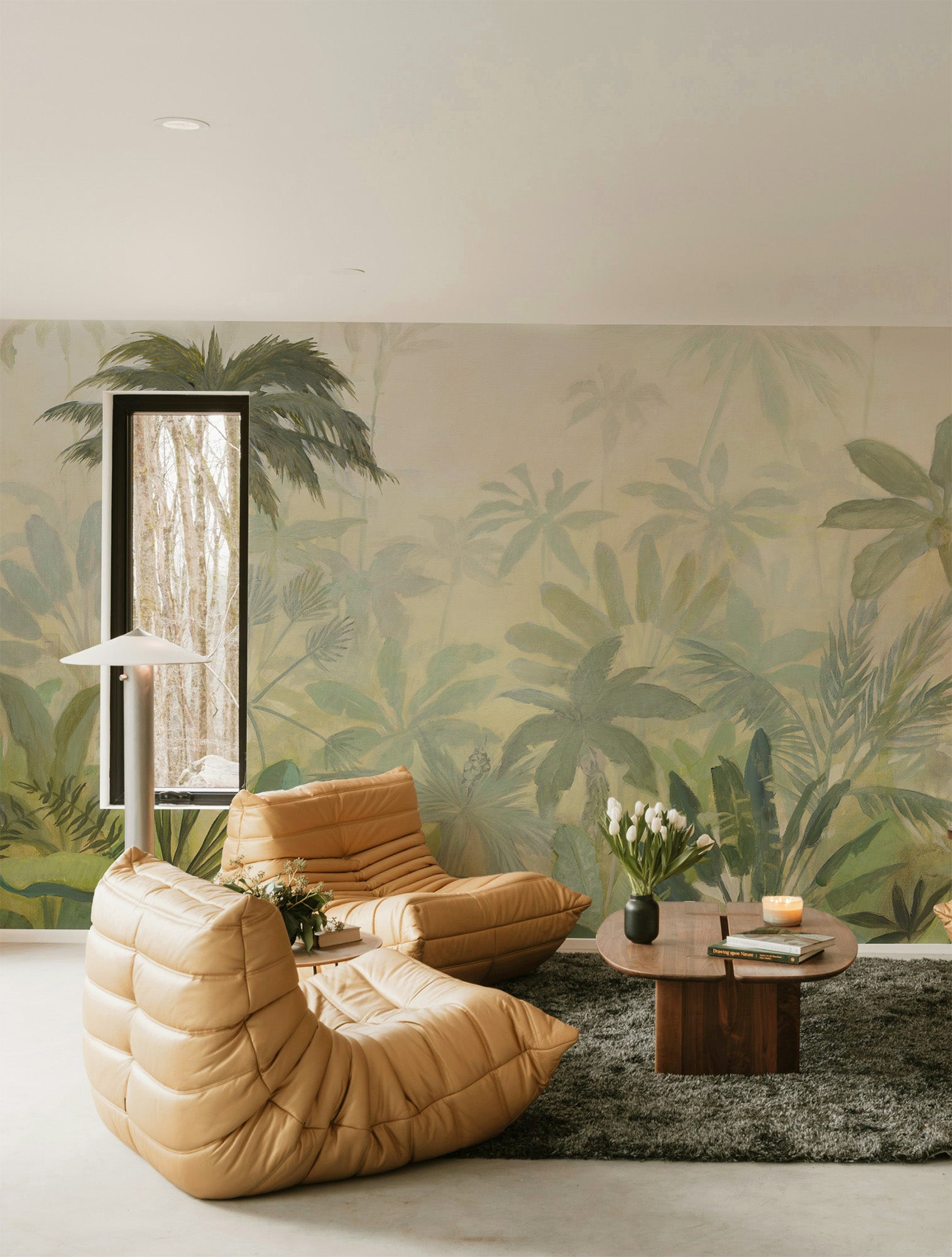 Misty Jungle Morning Mural