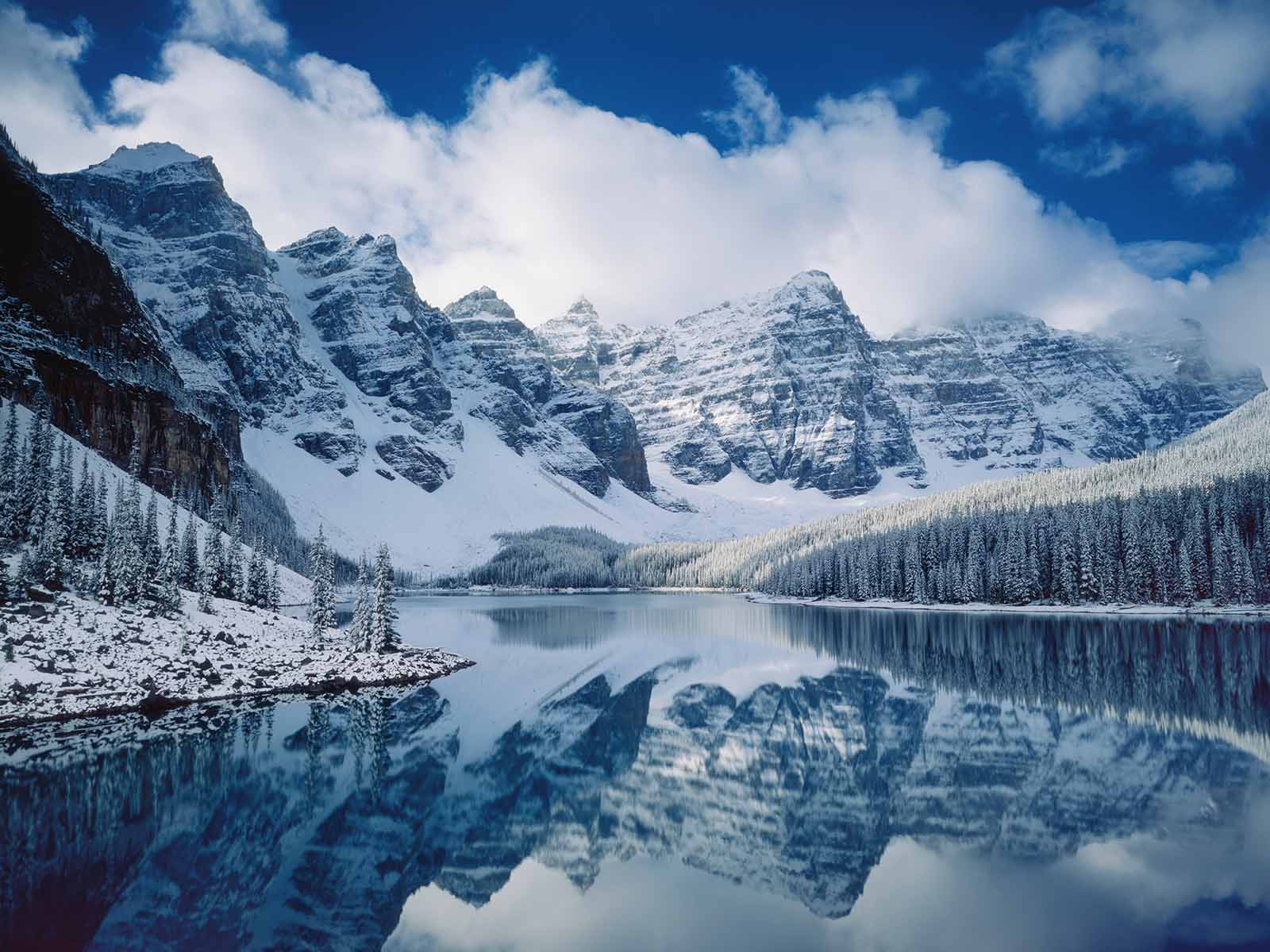Moraine Winter Lake