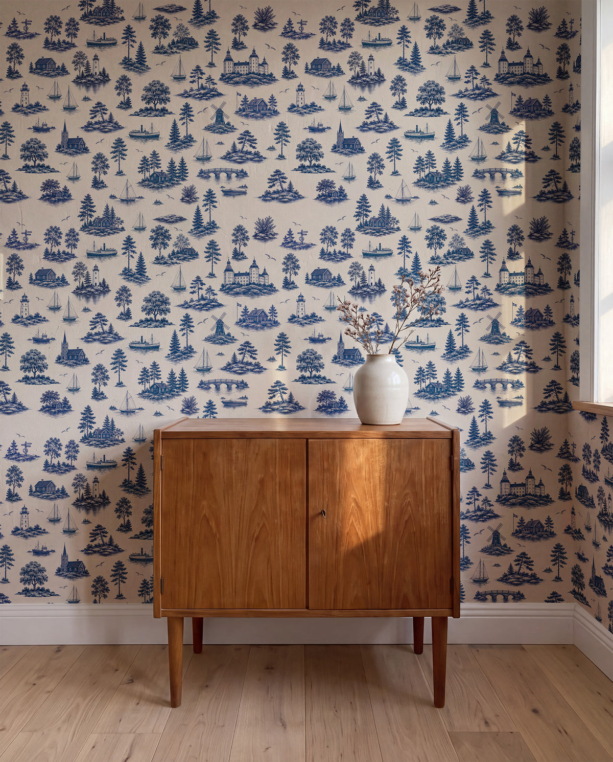Nordic Coastal Toile | Blue
