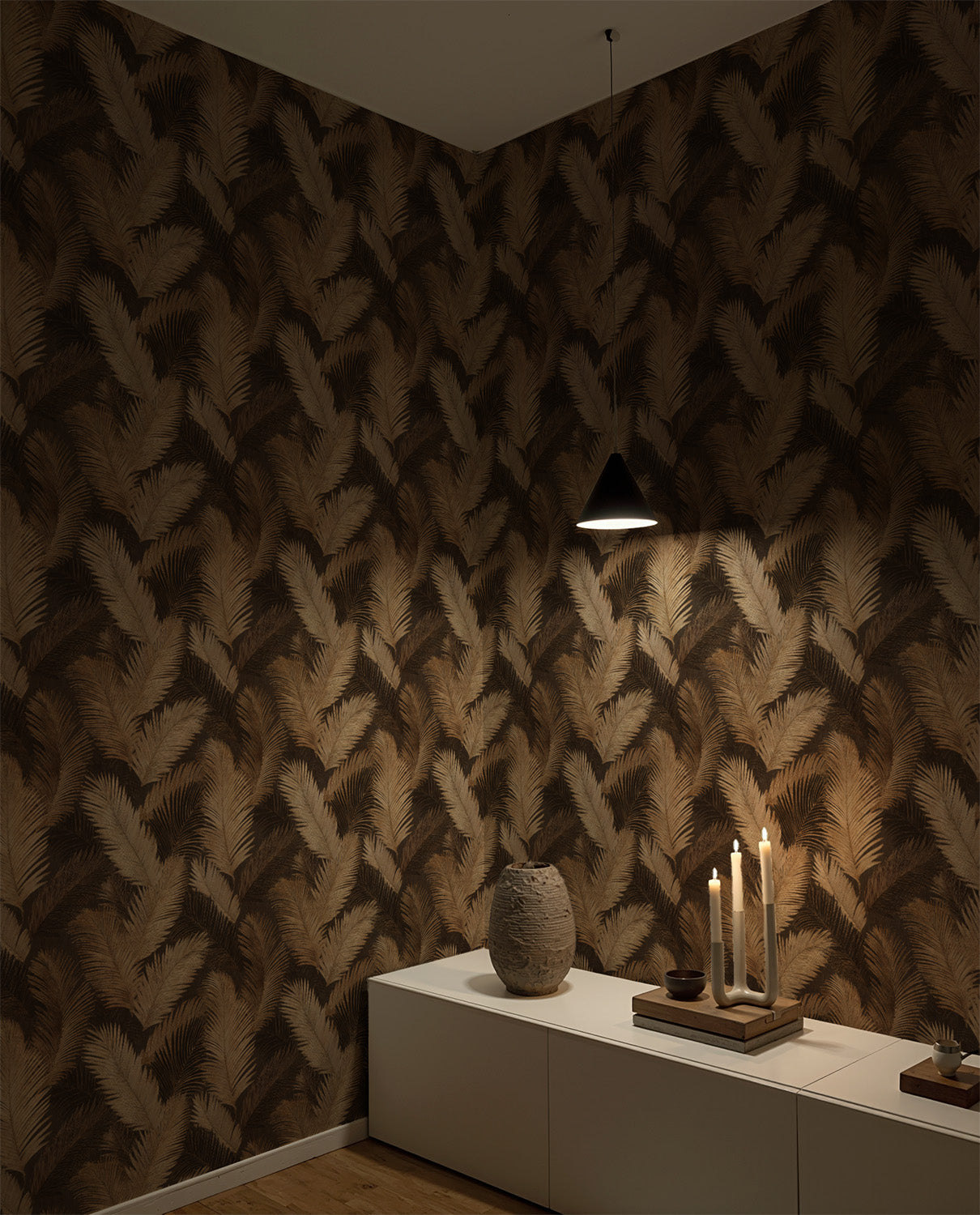 Bronzed Palm Leaves | Gold