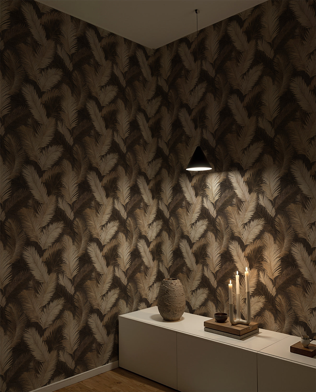 Bronzed Palm Leaves | Silver