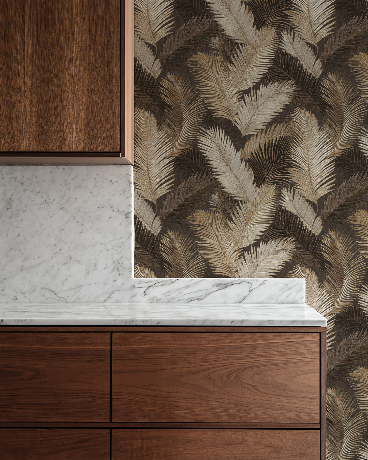 Bronzed Palm Leaves | Silver