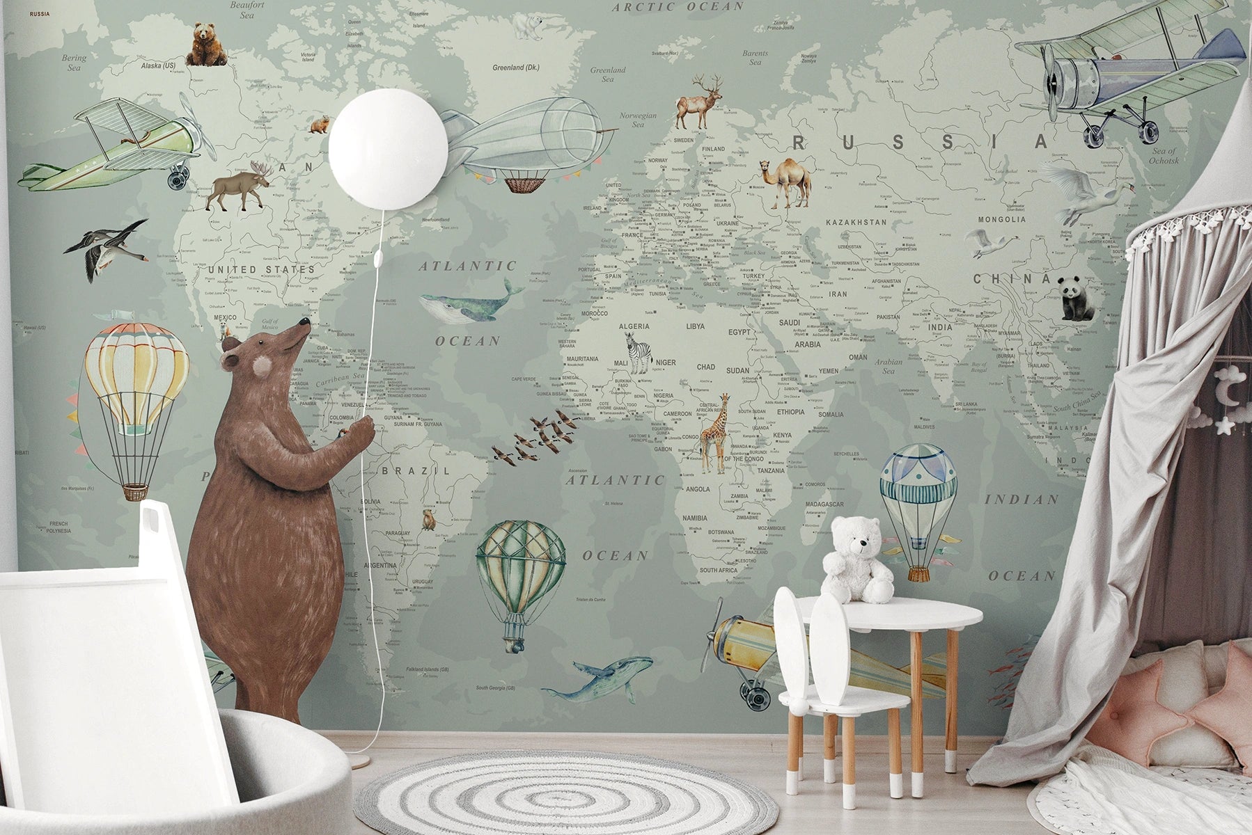 Explorer World Map | Green