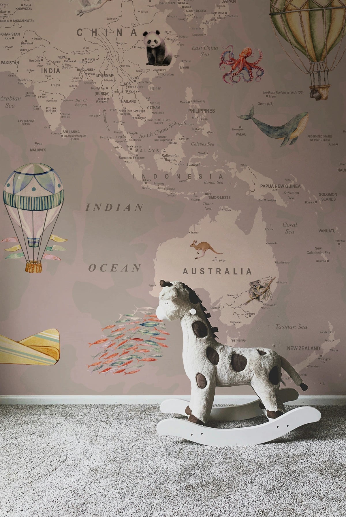 Explorer World Map | Pink