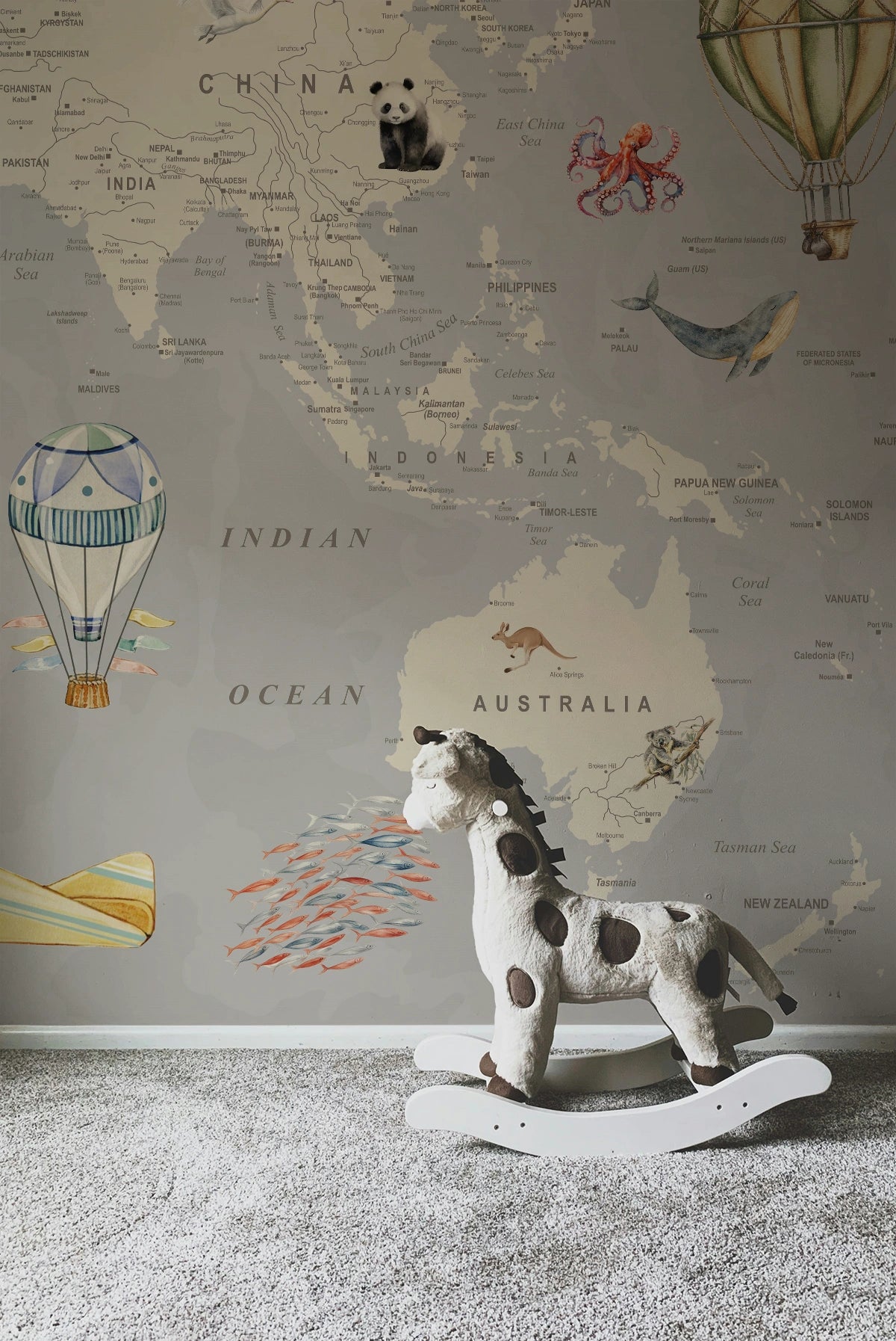 Explorer World Map | Vintage