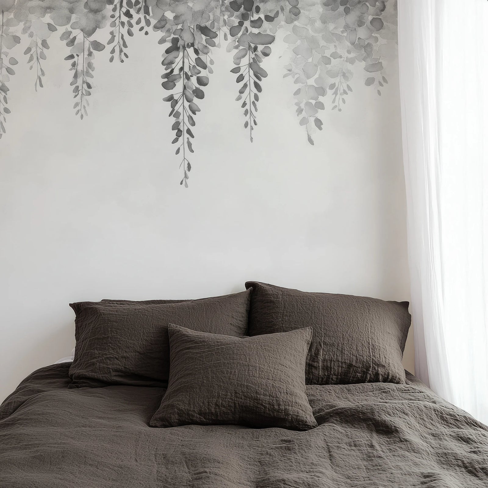 Hanging Wisteria Flowers | Gray