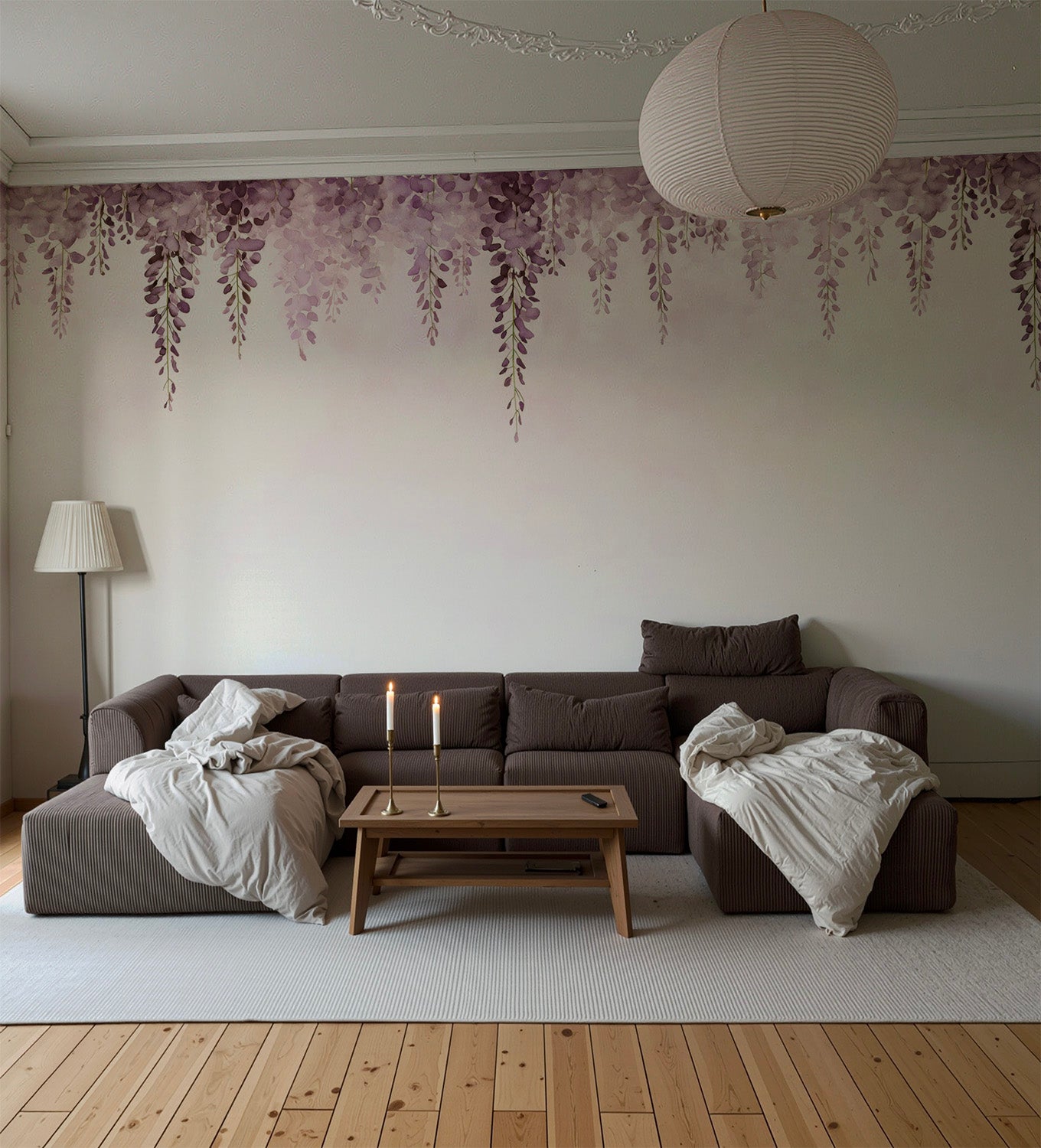 Hanging Wisteria Flowers | Pink