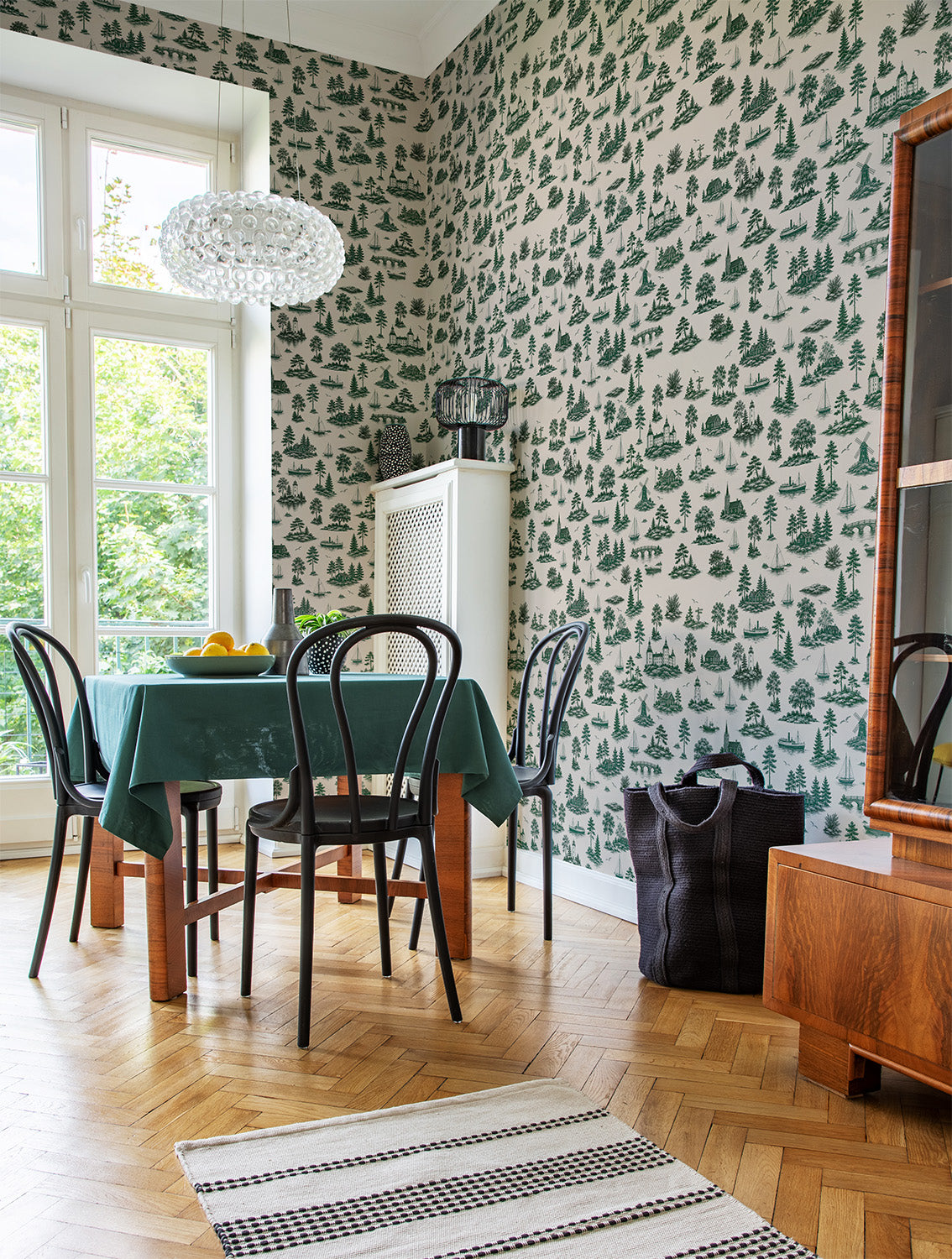 Nordic Coastal Toile | Green
