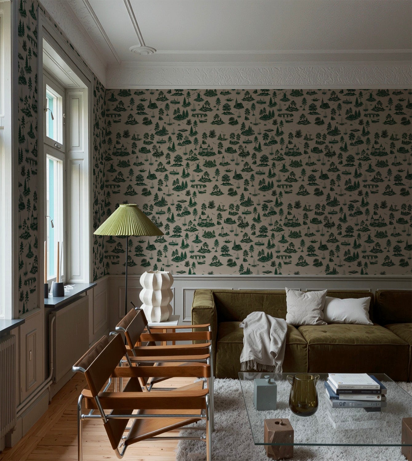 Nordic Coastal Toile | Green