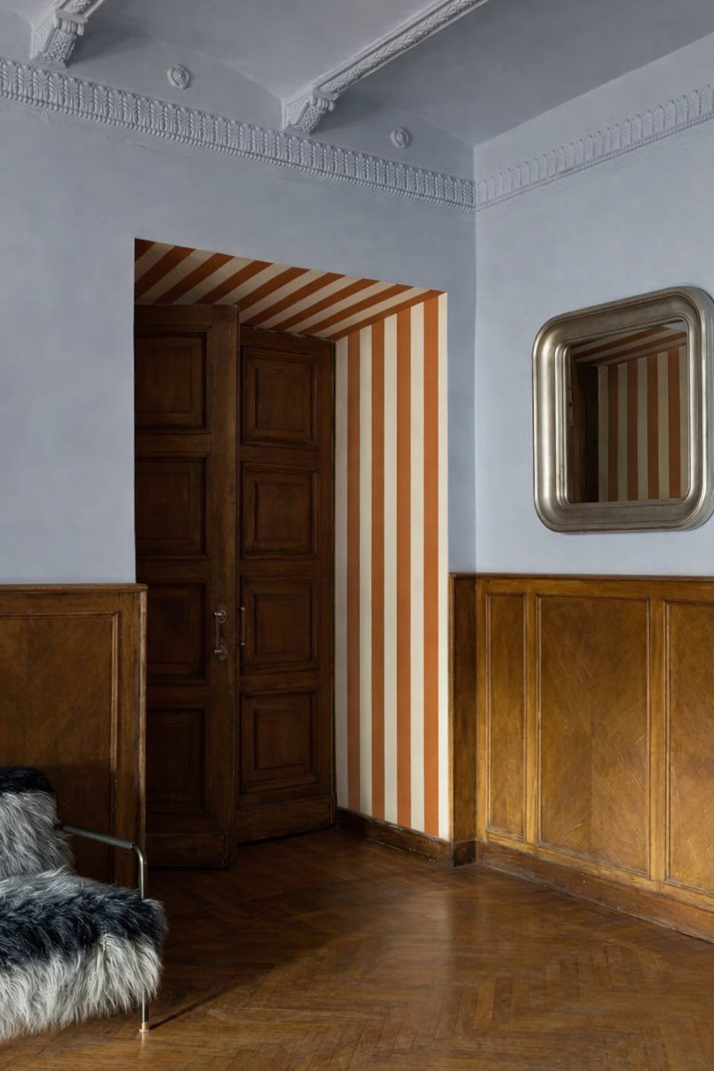 Symmetrical Stripes | Burnt Orange