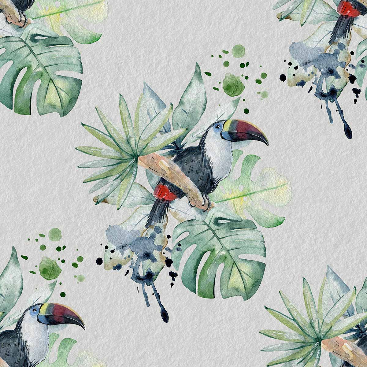 Watercolor Tropical Bird | Sand