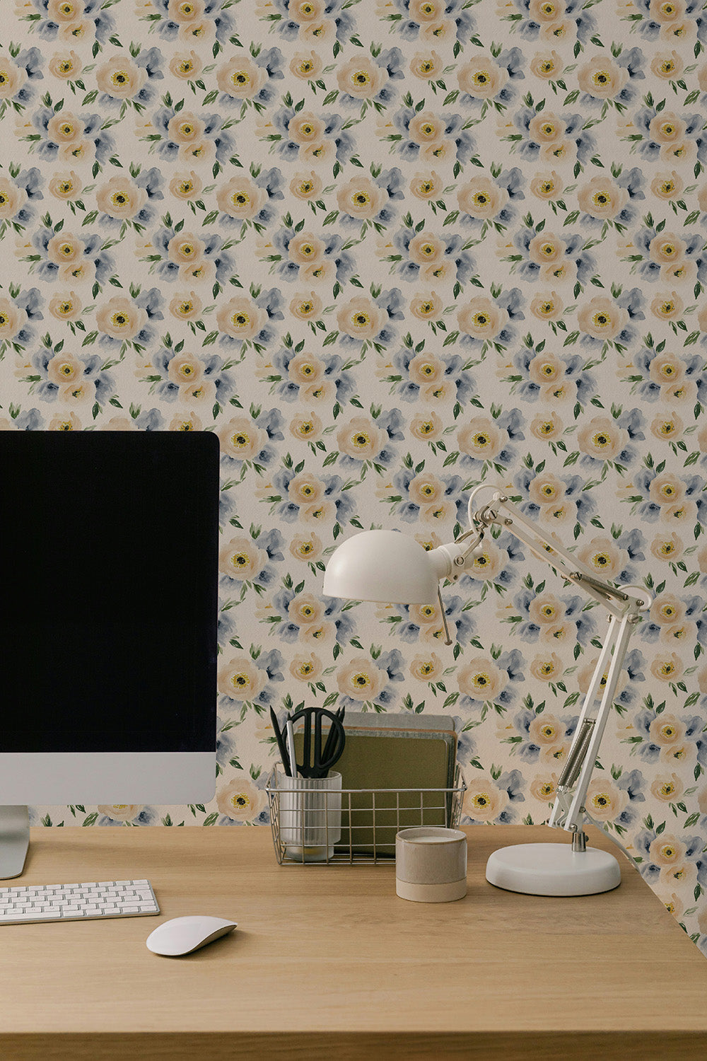 Watercolor Peonies | Sandy Yellow