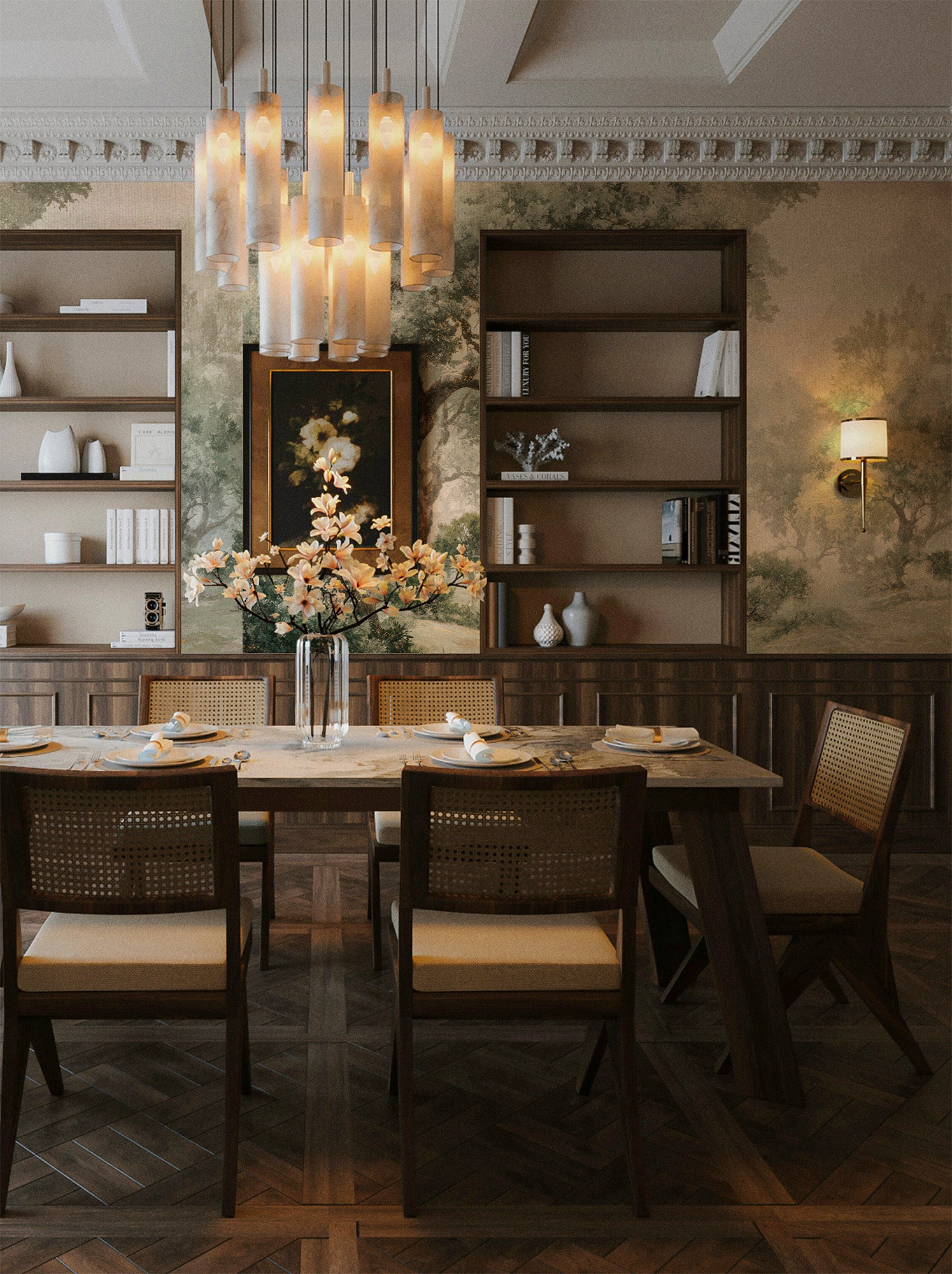 Olive Grove and Mist Guardian Mural