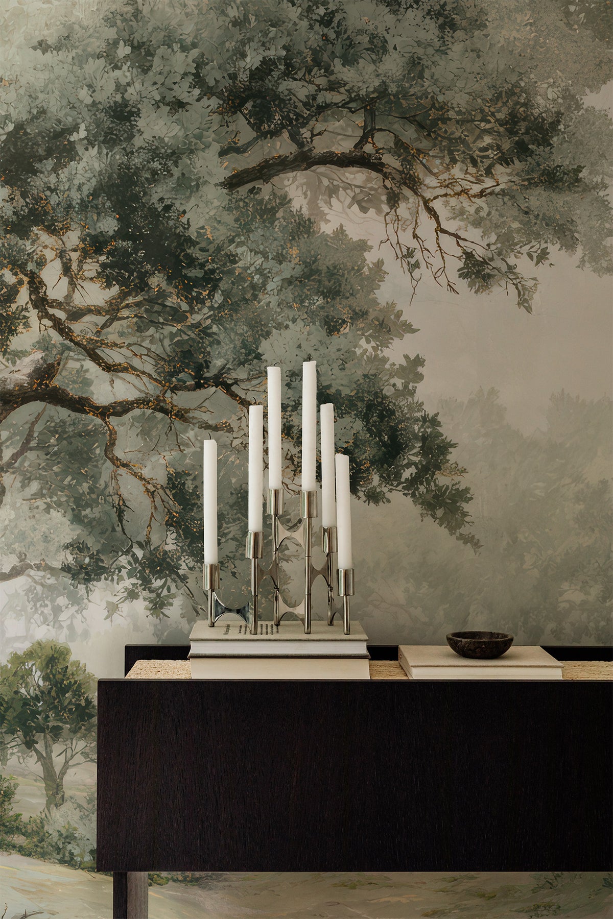 Olive Grove and Mist Guardian Mural